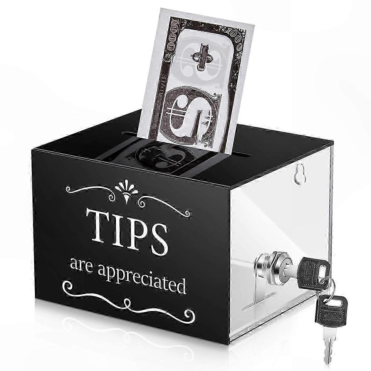 Secure Locking Cash Box with Key for Money Collection