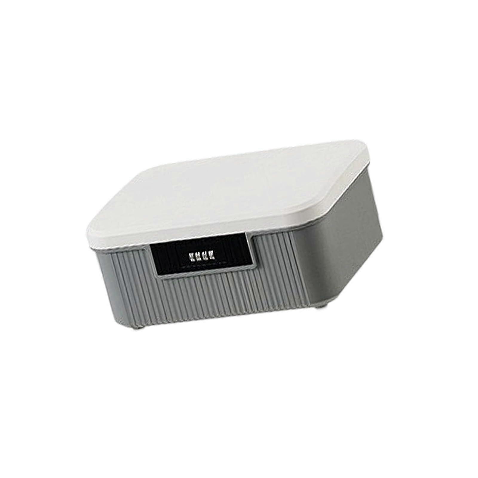 Confidential File Storage Box With 4 Digit Code 9L Capacity ABS Locking Container For Home Office Resistant Secure File Storage Box Gray