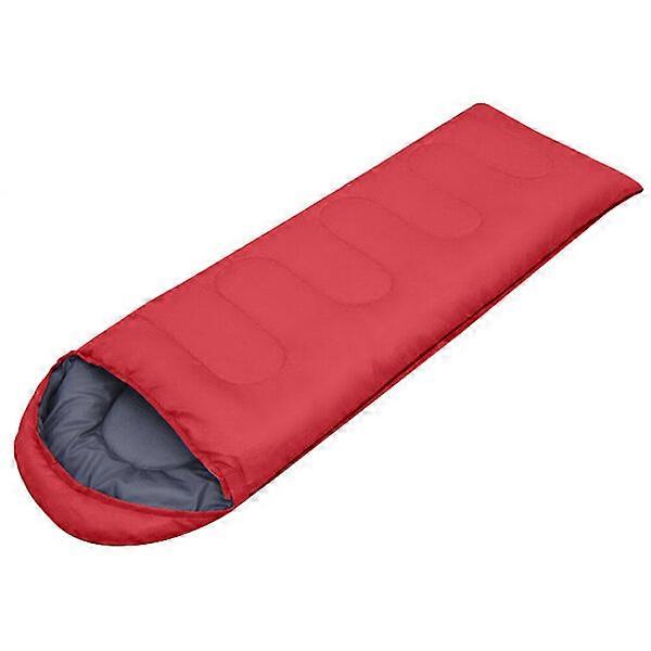 Camping sleeping bag with compression bag, soft, breathable and warm