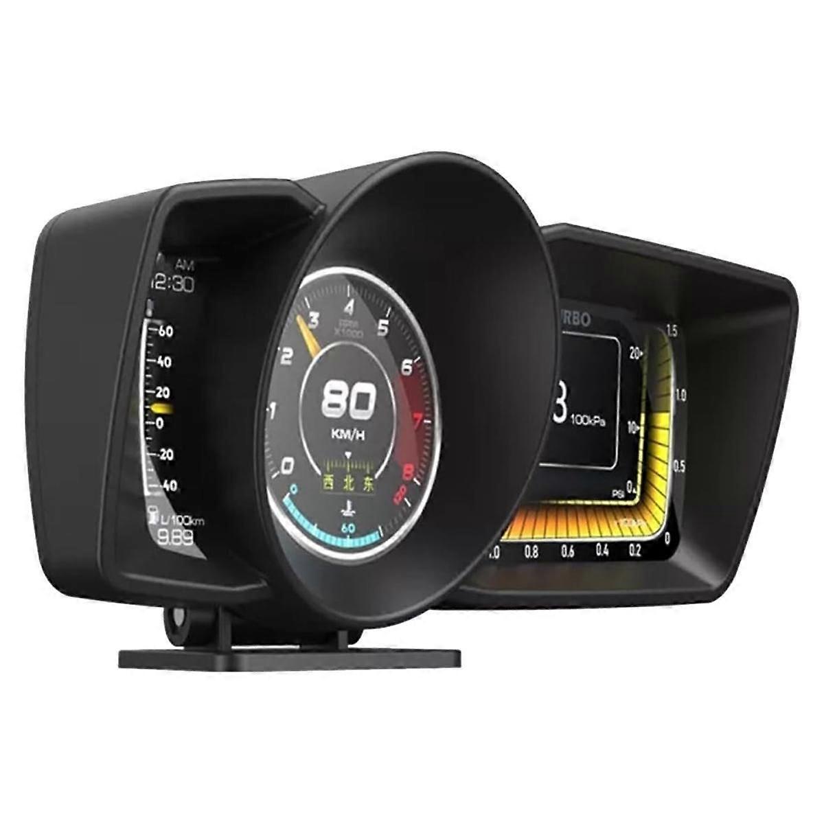 AP-7 HUD Head-Up Display OBD GPS Dual System Driving Computer LCD Computer Speedometer Universal