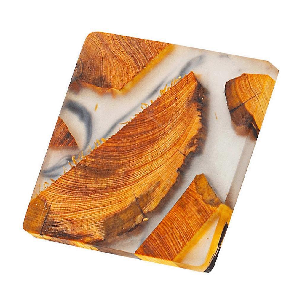 Delicate Home Coasters Made of Resin for Cup and Mug with Heat Insulation 1Pc Orange