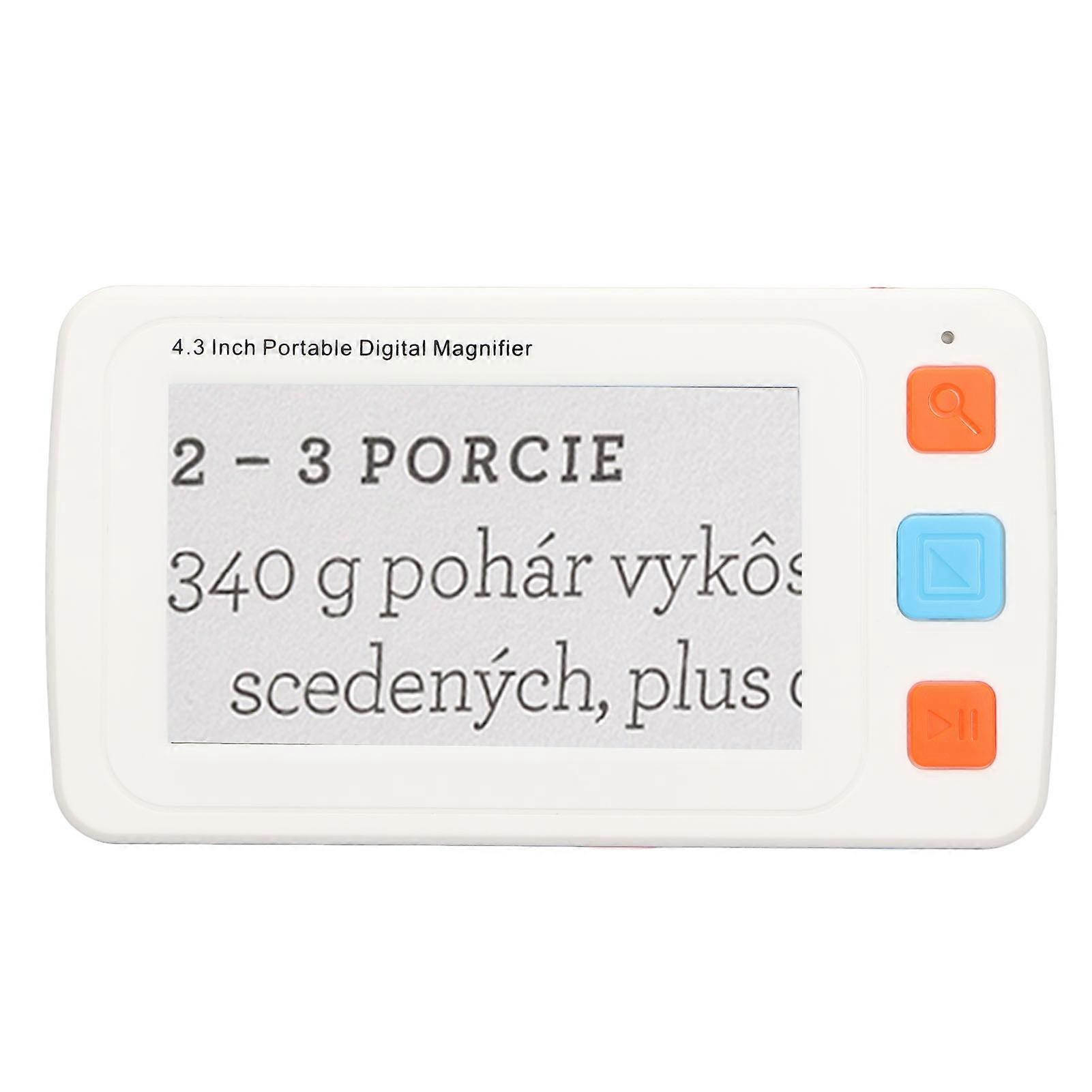 YS010 Digital Reading Magnifier 4.3in LCD Screen White 2500mAh