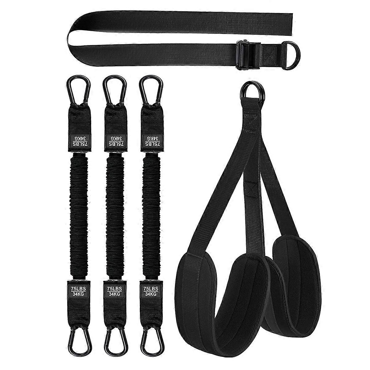 Pull Up Assistance Bands Set Resistance Strap Elastic Hanging Rope