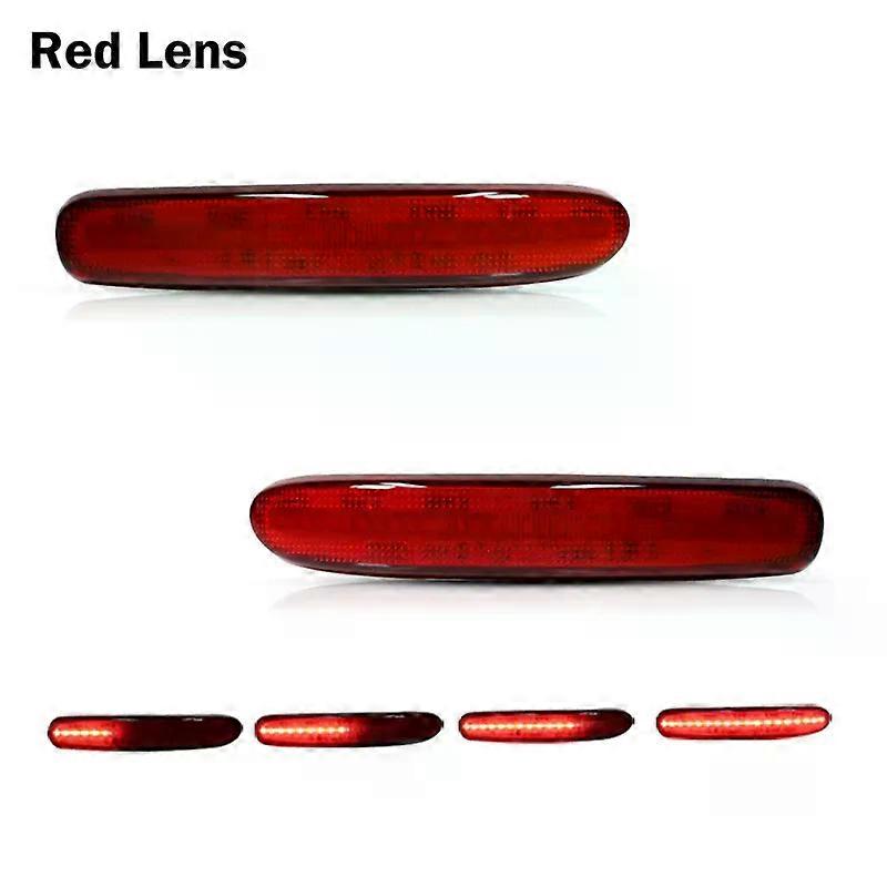 For 2008-2014 Mini Cooper Clubman R55 Rear Bumper Reflector Tail/Brake Lights Rear Fog Lights w/ Sequential Turn Signal Lights