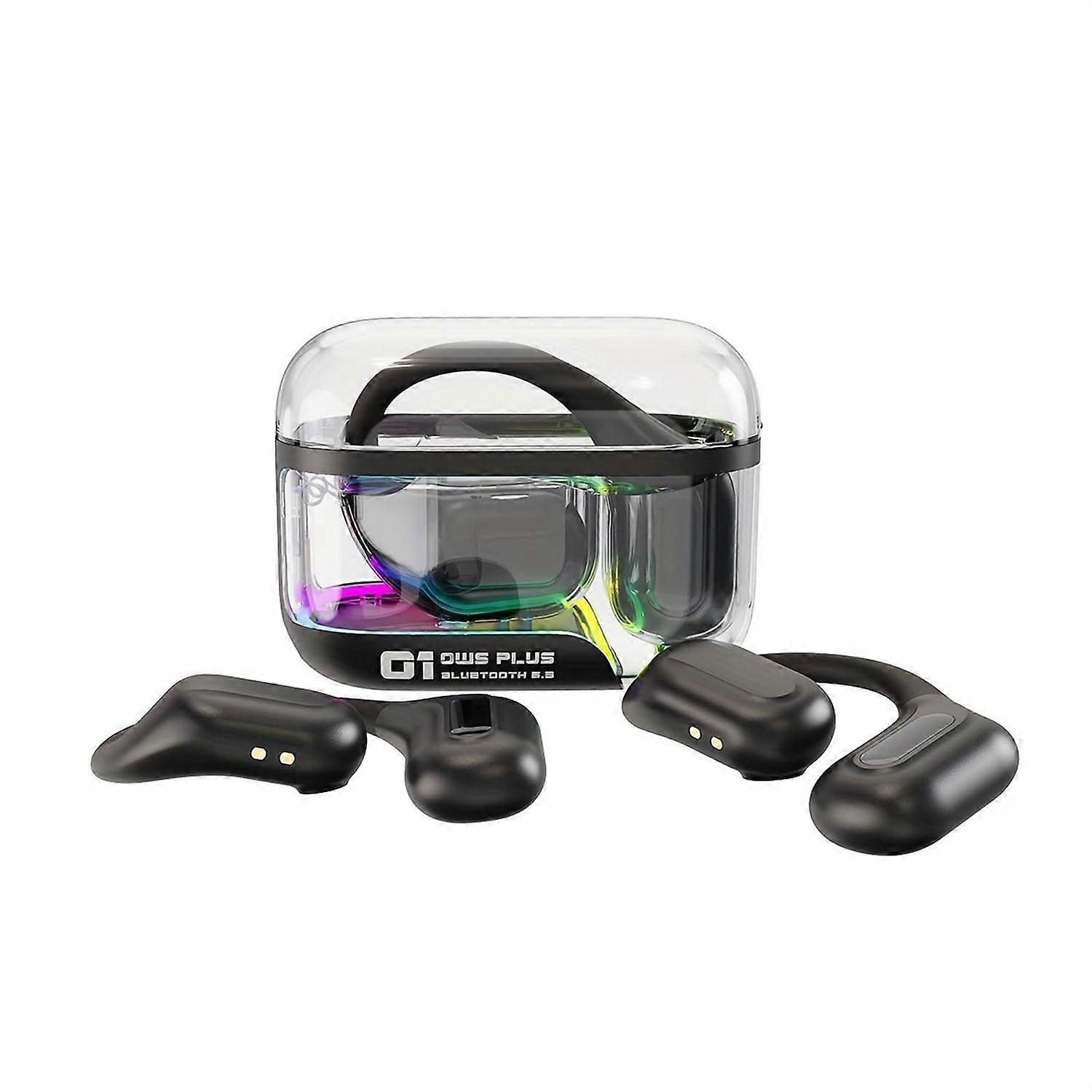 Wireless headphones Bluetooth 5.3 Stereo Noise Cancelling Suitable for running and fitness(Black)