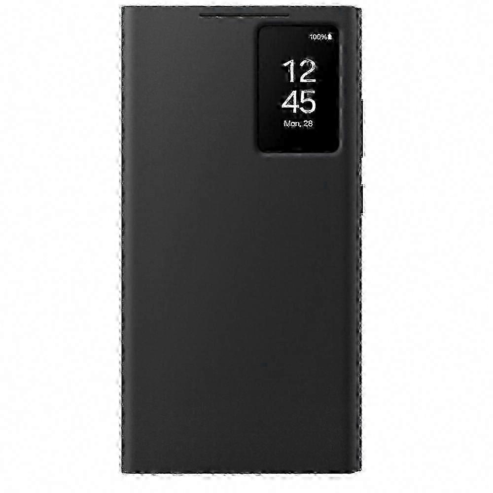 جراب Galaxy S22 Ultra S-View قابل للطي مع شاشة ذكية وتحكم بنقرة الإصبع - غطاء واقي رفيع (هدية)