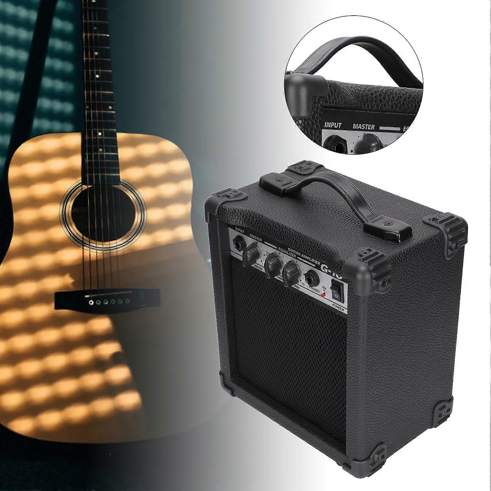 10W Portable Electric Guitar Amplifier Dual Channel EU Plug