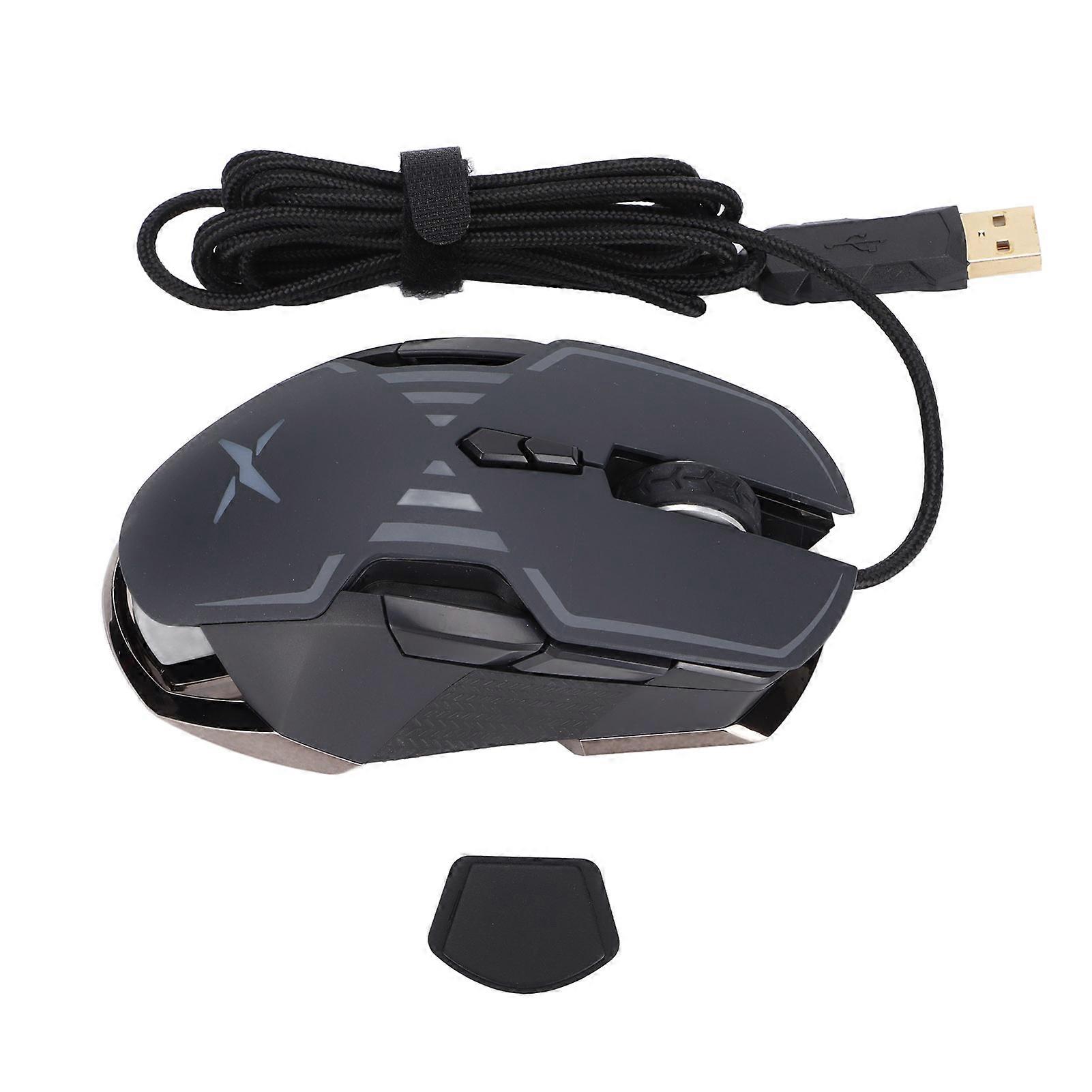 Gaming Mouse Adjustable DPI Ergonomic RGB Backlit Lightweight Wired Mouse for PC Laptop