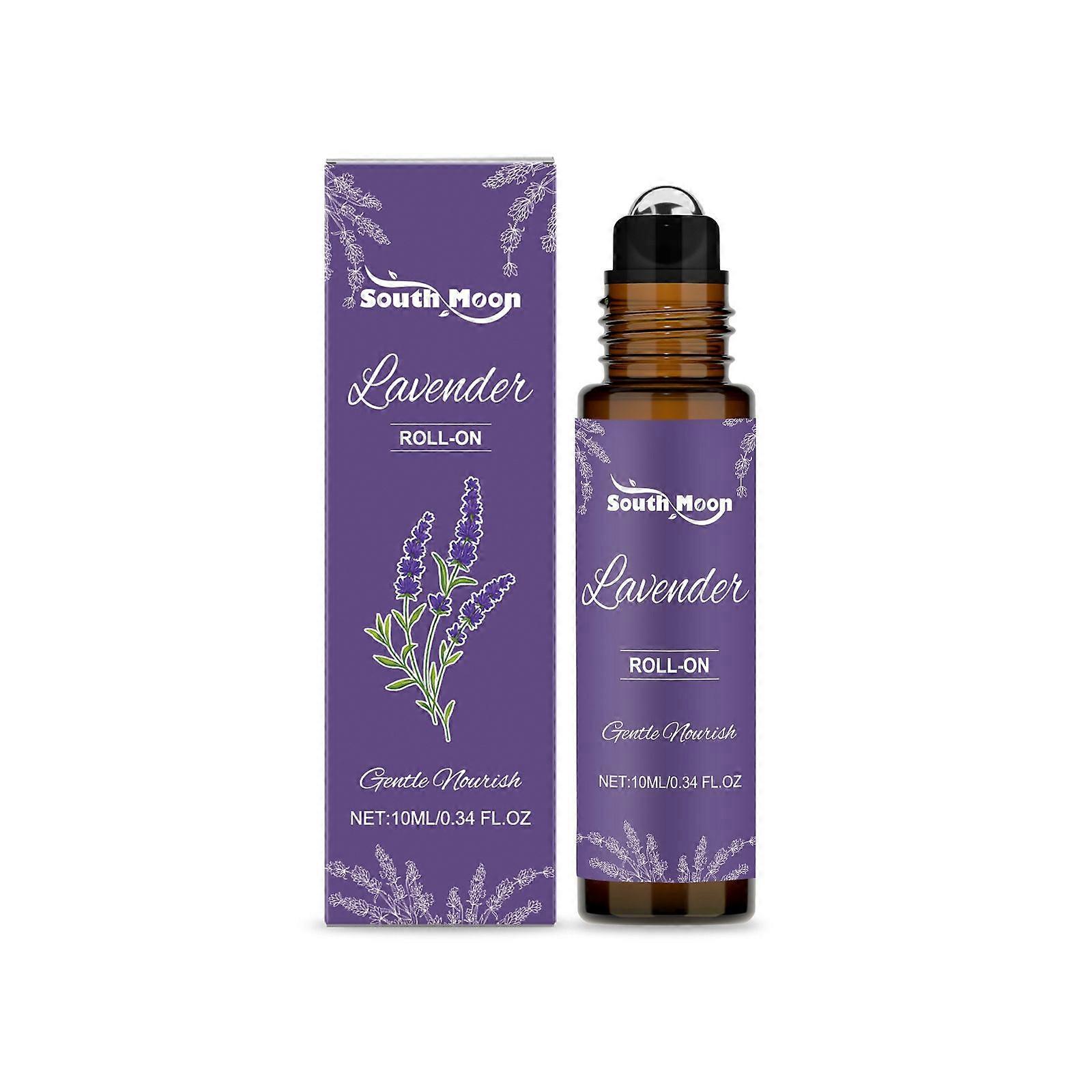 Lavender Essential Oil Roll On, Aromatherapy Oil for Relaxation, Lavender Oil Focus Pulse Points, Pillow, Skin, Massage, Pocket Size