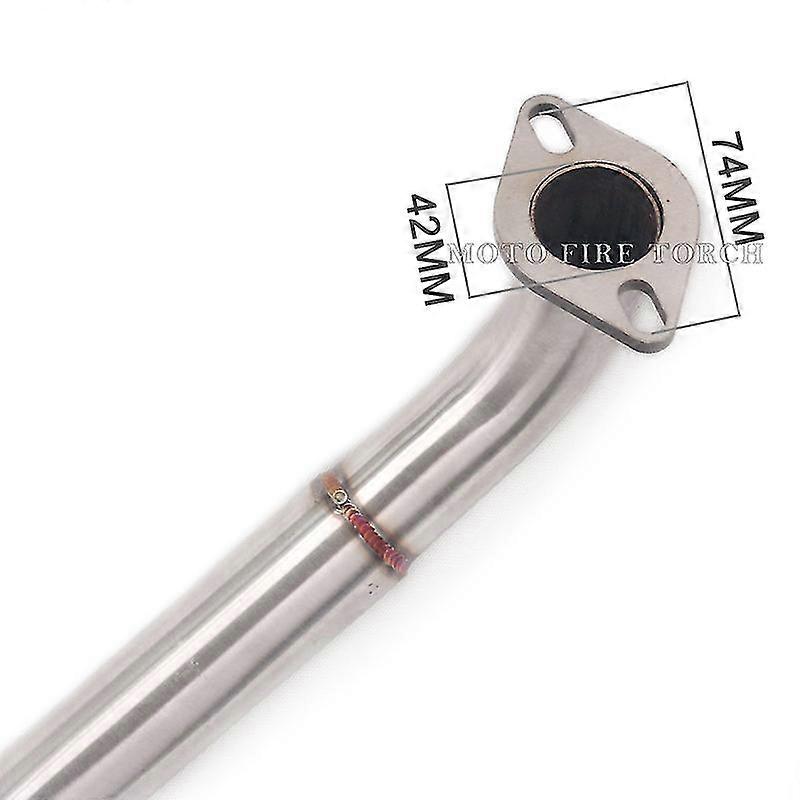 2025 Motorrad Auspuff anlage modifizierter Schall dämpfer 51mm Front Link Pipe Slip On für Yamaha YZF R15 V3 R125 YZF-R15 2017 2018 2019