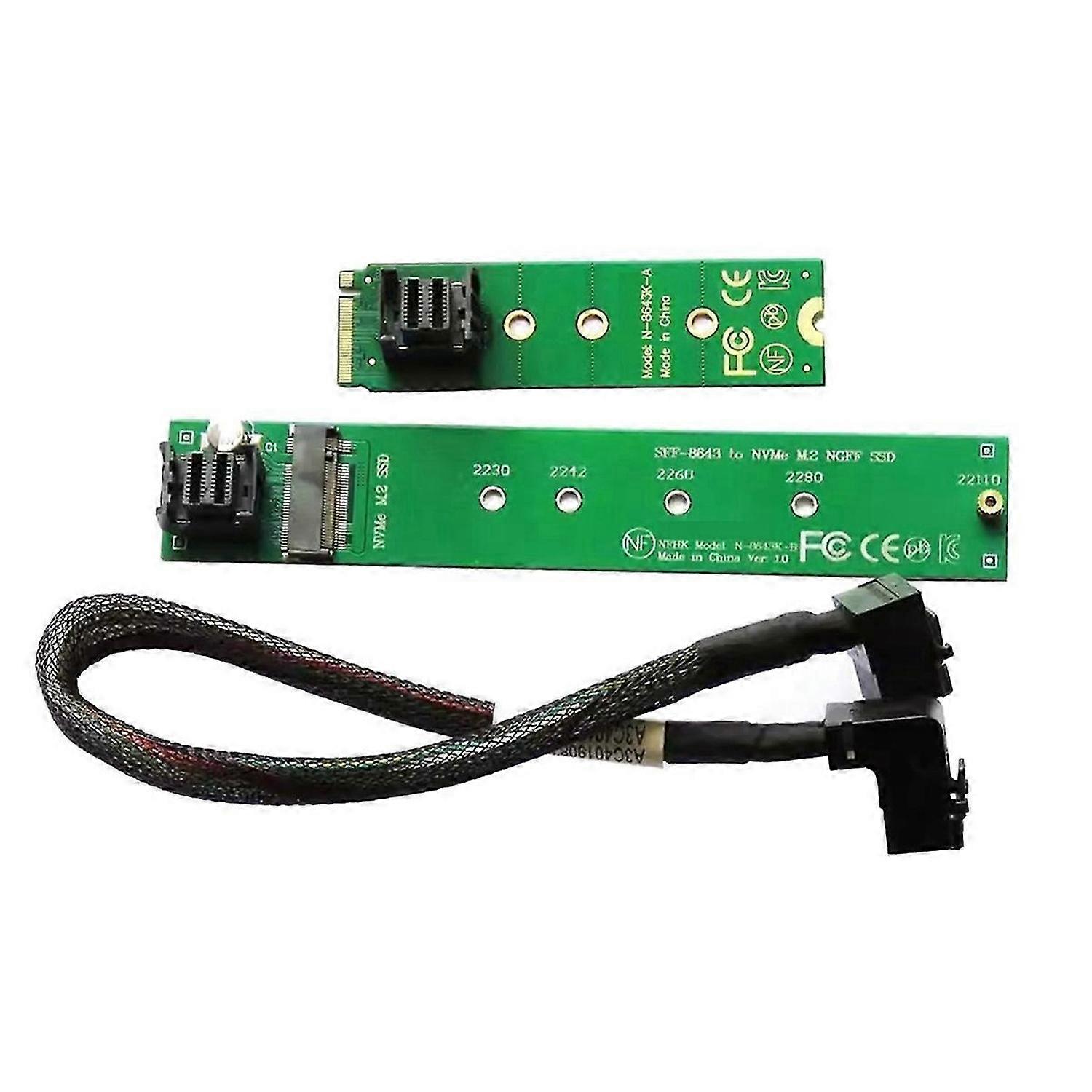 22110 NVMe M.2 SSD to to 2280 Adapter Card Adapter Extension Cable