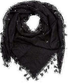 巴勒斯坦围巾,Keffiyeh,Arafat Hatta,宽大的流苏,Shemagh Keffiyeh 阿拉伯千鸟格100%