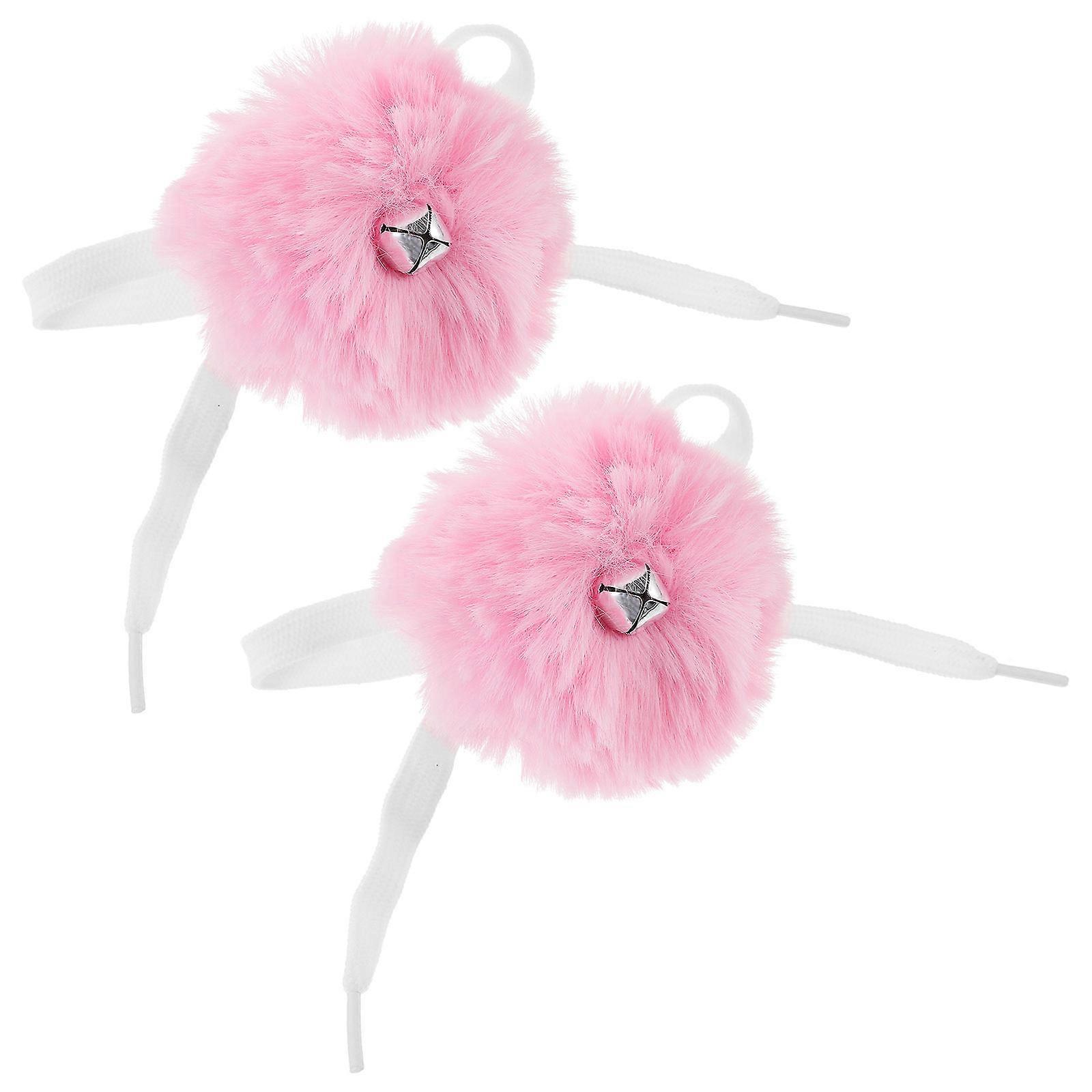 Roller Skate Pom Poms Decorative Accessories with Bell for 8Pcs