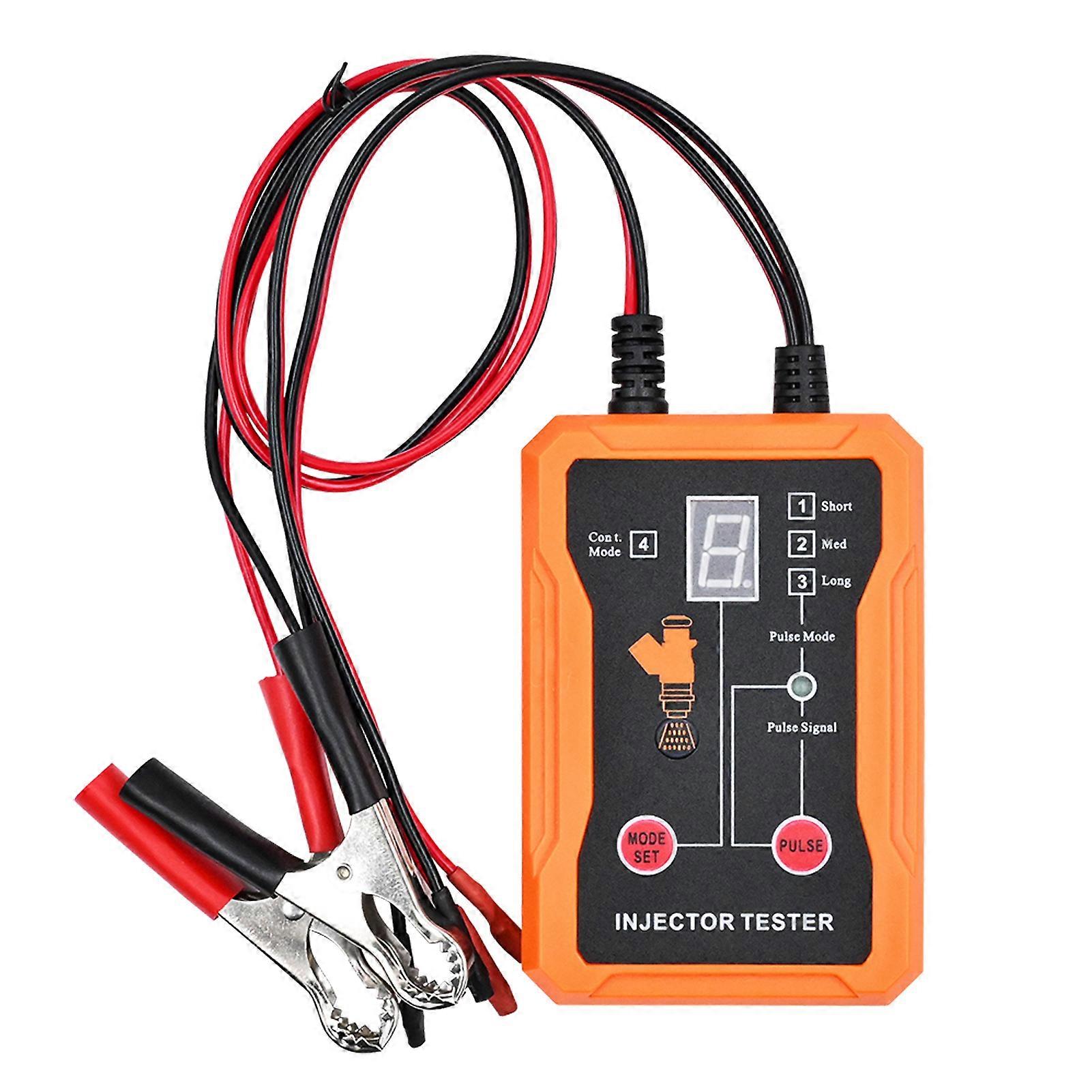 Universal Fuel Injector Tester Cleaner Kit 8 Pulse Modes Orange