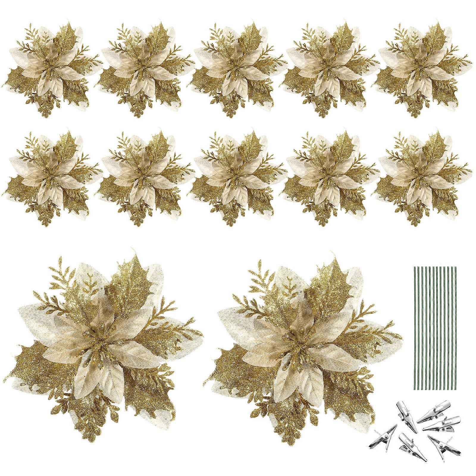 Artificial Flower Ornaments Restaurant Decor Multi 12Pcs