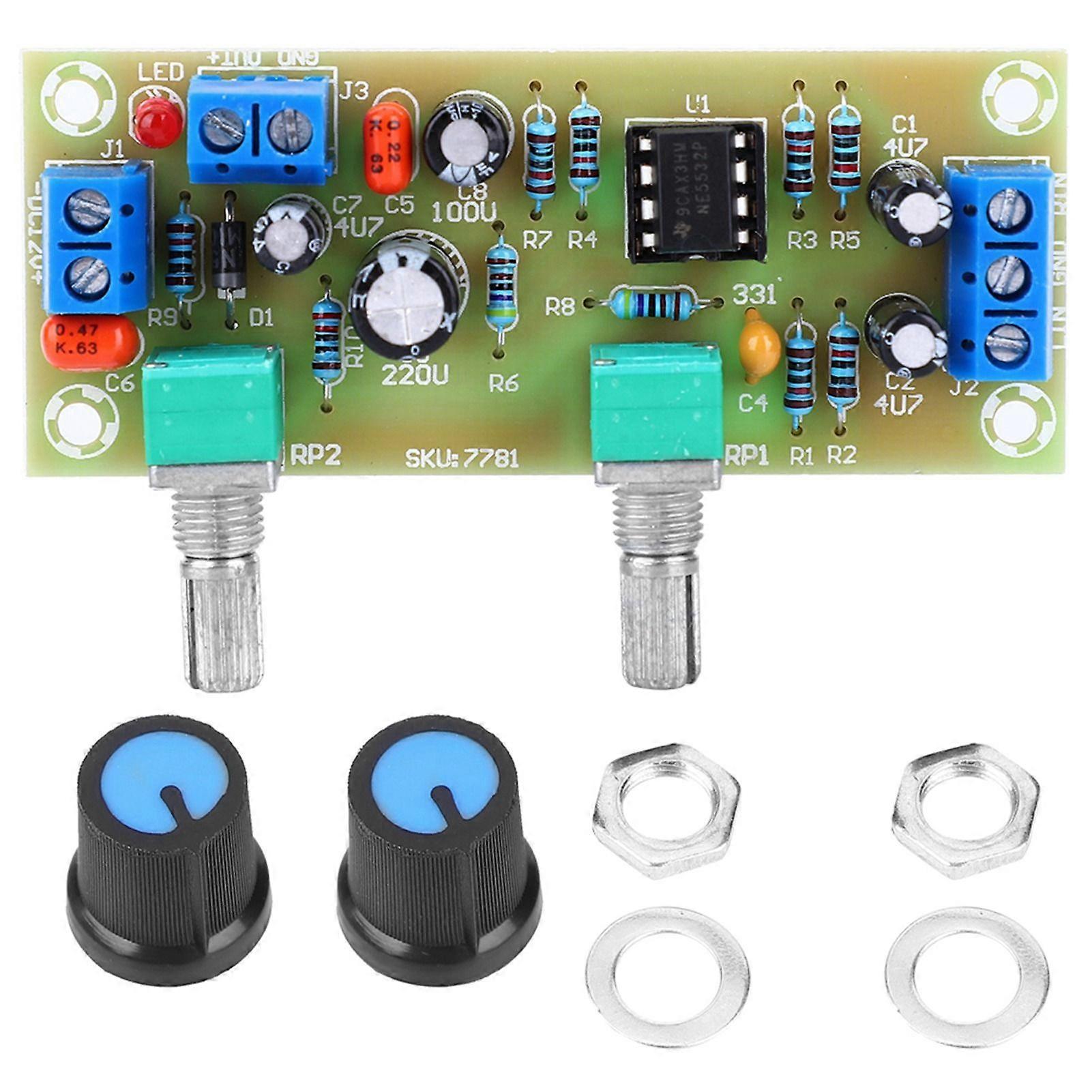 High Quality Low Pass Filter Subwoofer Volume Control Preamp Board Module DC12V