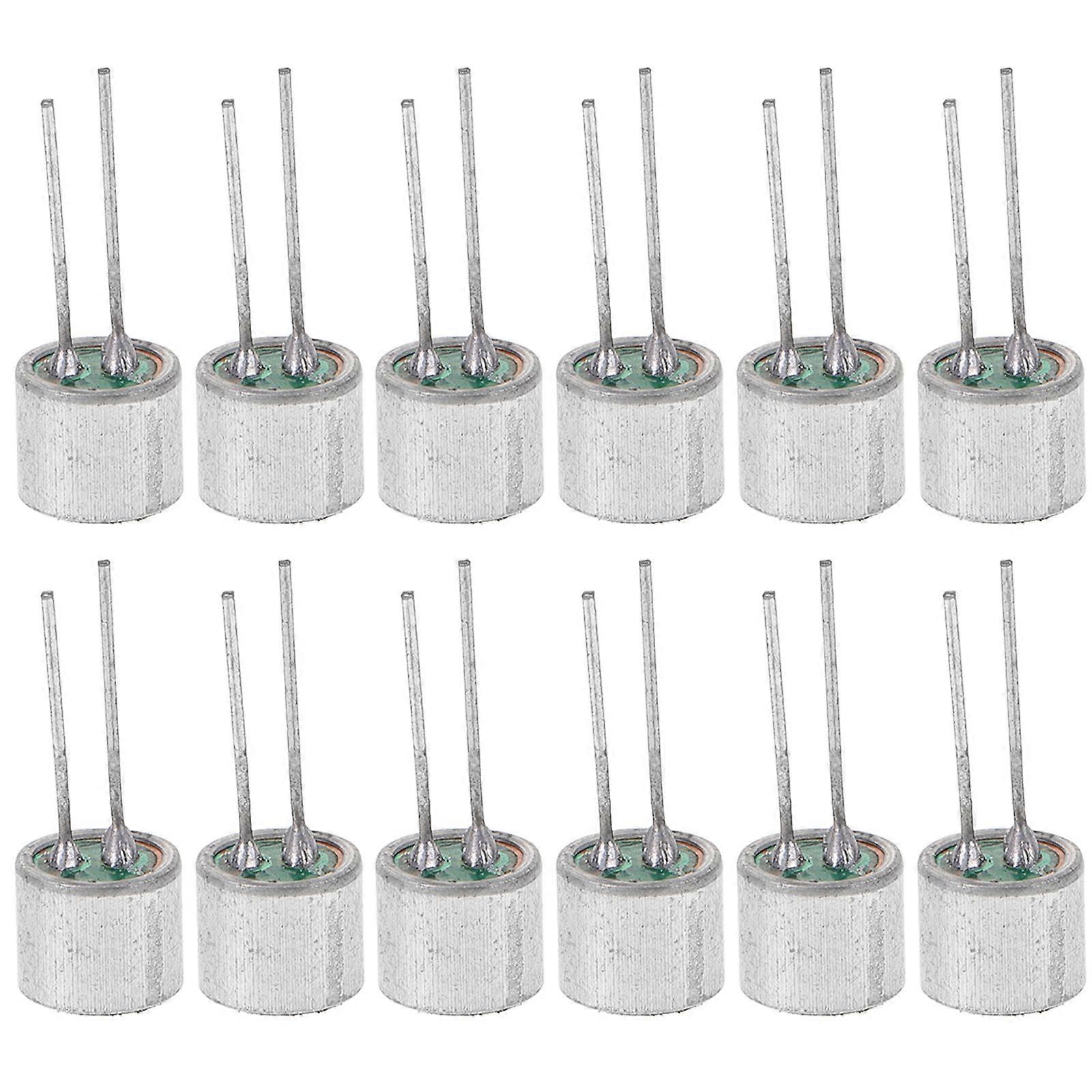 30pcs Cylindrical Electret Condenser Microphone Pickup With Pins Electret Microphone Inserts Pins For Sound Capture And Light Control