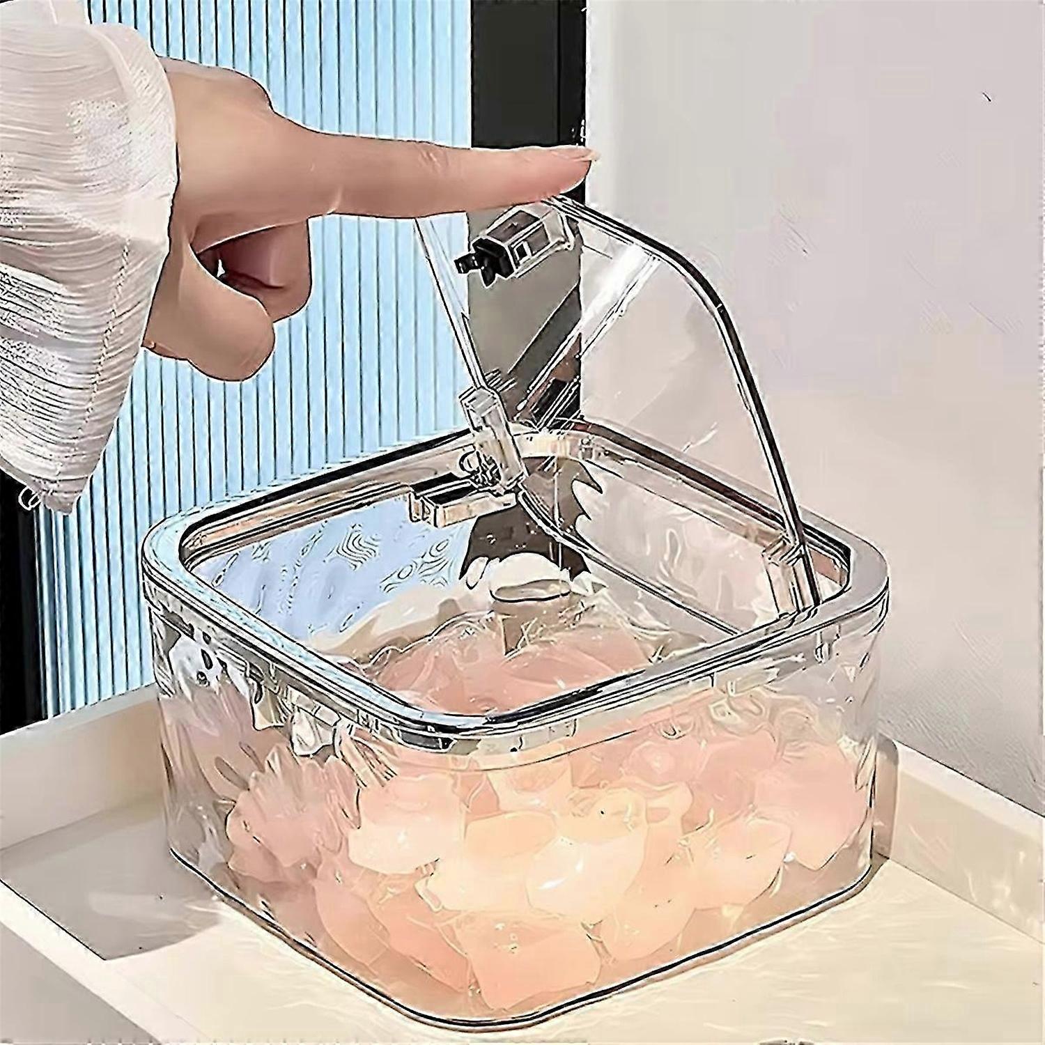 Transparent Storage Box for Laundry Seminal Vesicle Container Large