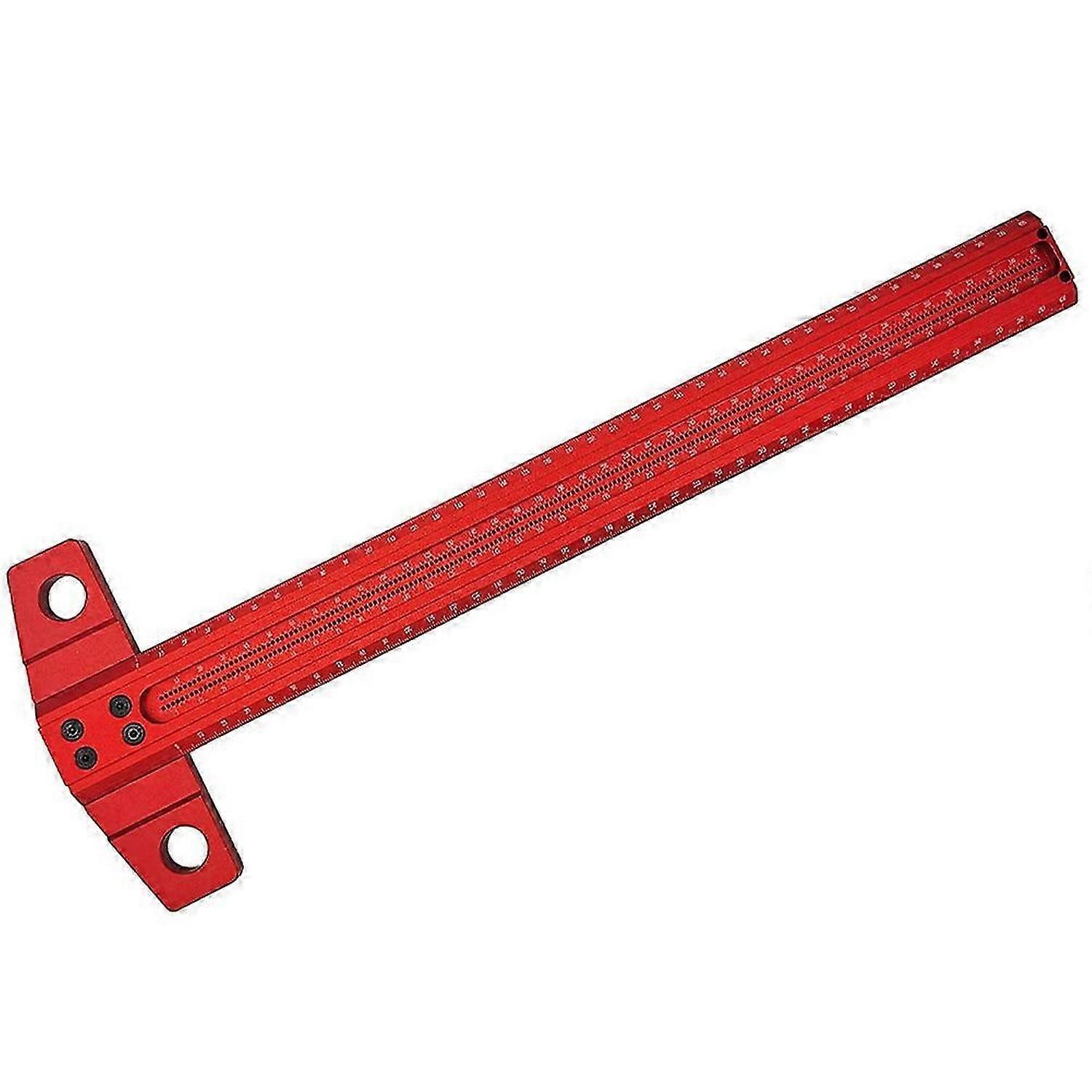 500mm Precision Marking T-Ruler Aluminum Alloy Woodworking Scribe Marking Ruler Deluxe Crossed-Out M