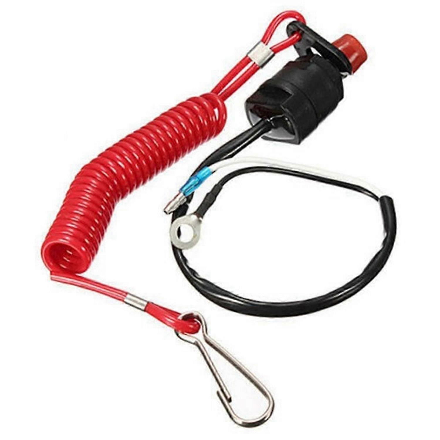 Boat Motor Emergency Kill Stop Switch for Stop Switch Cut Off Switches with Lanyard