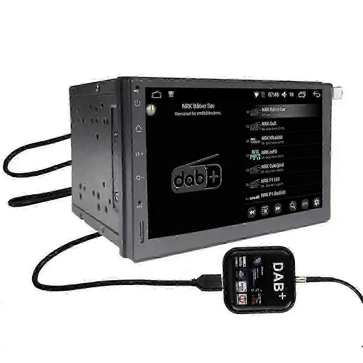 DAB + USB Android Car Radio Tuner Window Antenna Navigation APP Control Kit Universal DAB USB Dongl