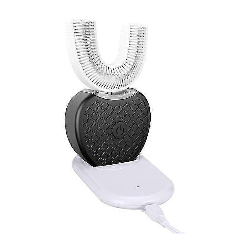 スマート360度インテリジェント自動音波電動歯ブラシUSB充電Uタイプ歯ブラシ歯ホワイトニングブルーライト大人用Myi