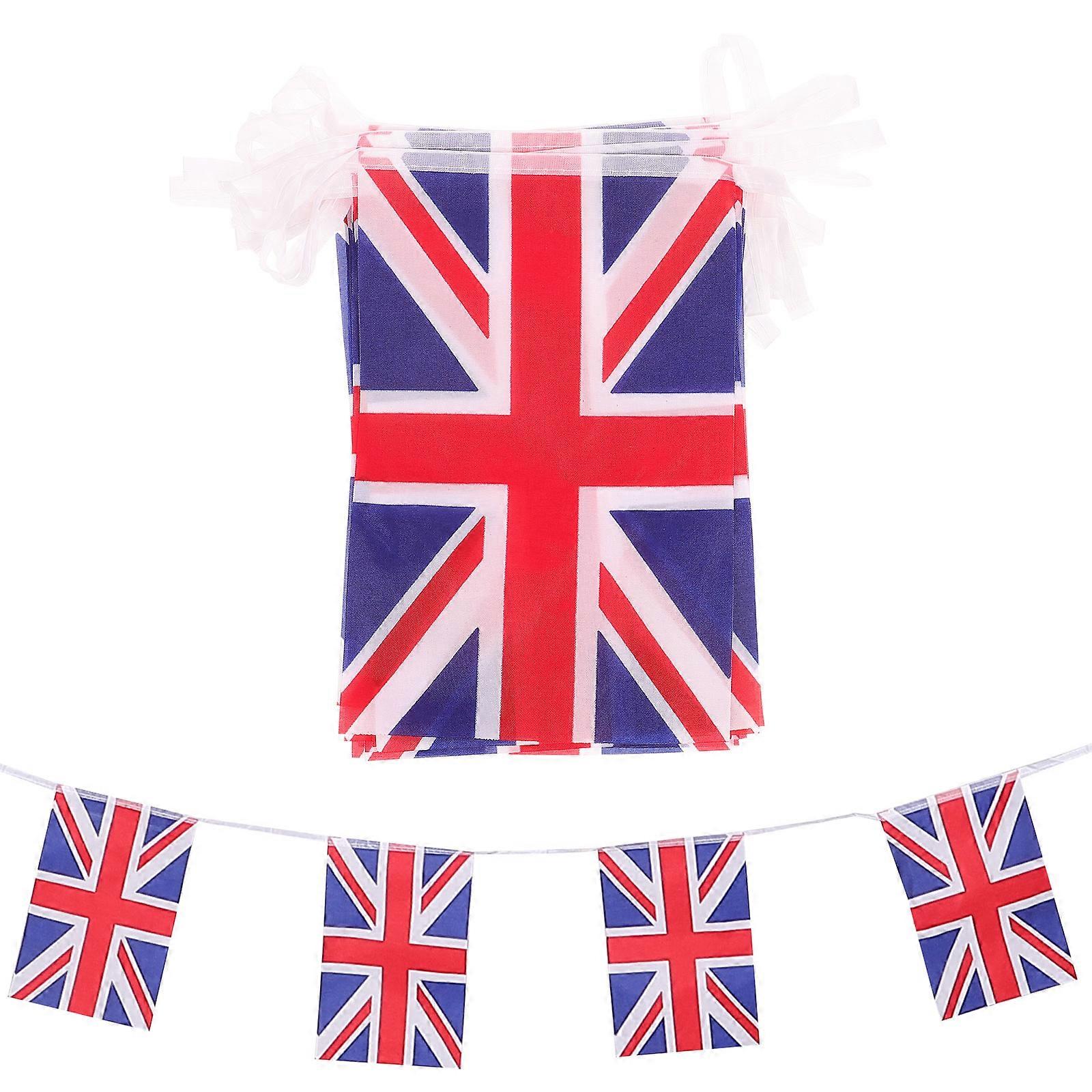 British Union Flag Bunting Banner String for Party Decoration 32 Flags