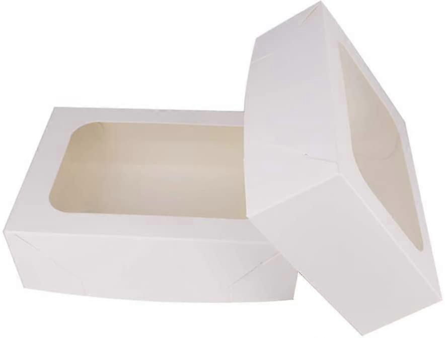20-pack 882.5" White Cake Box With Window
