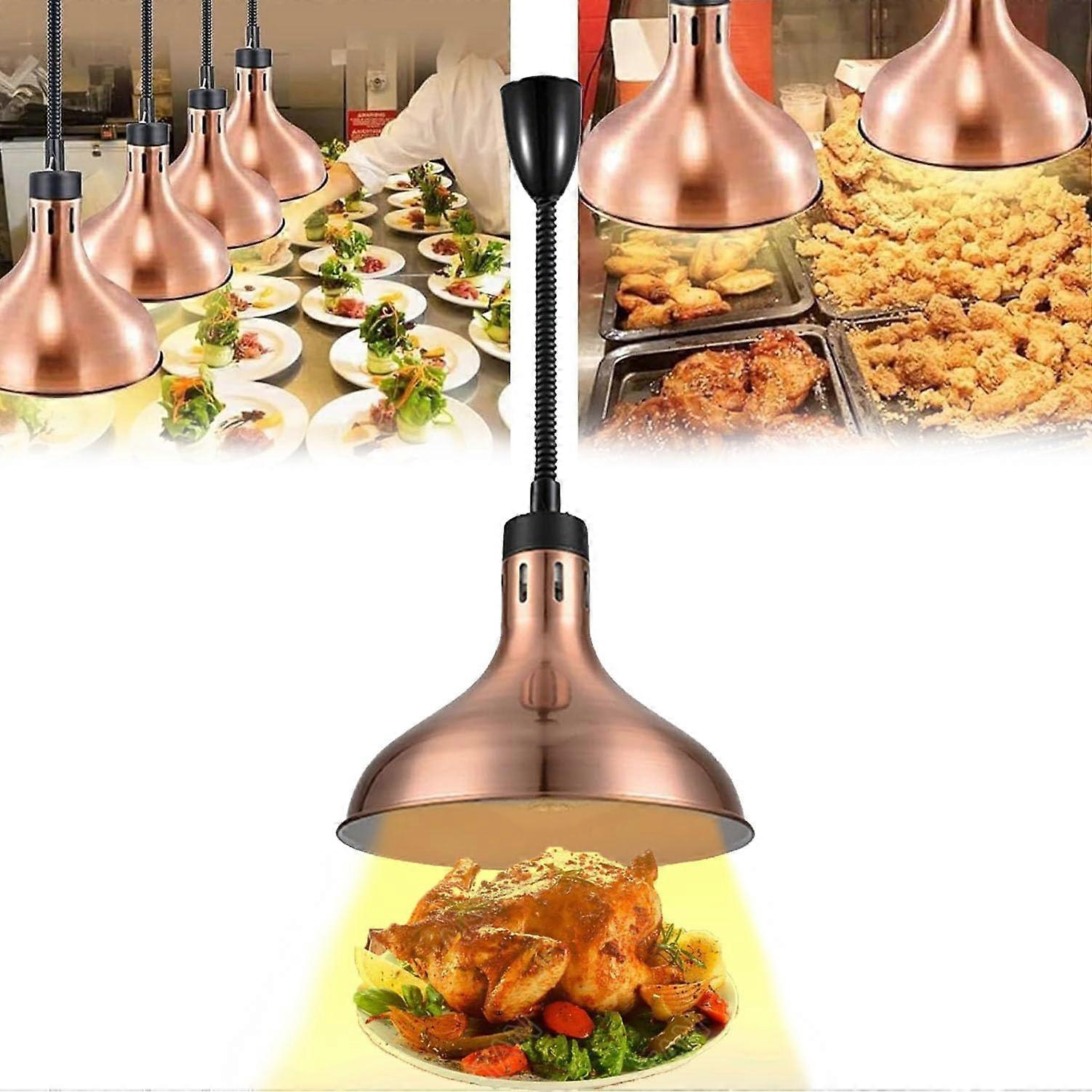 Buffet Food Heat Preservation Chandelier 290mm Adjustable Length 60-180cm Retractable Hose Heating Lamp