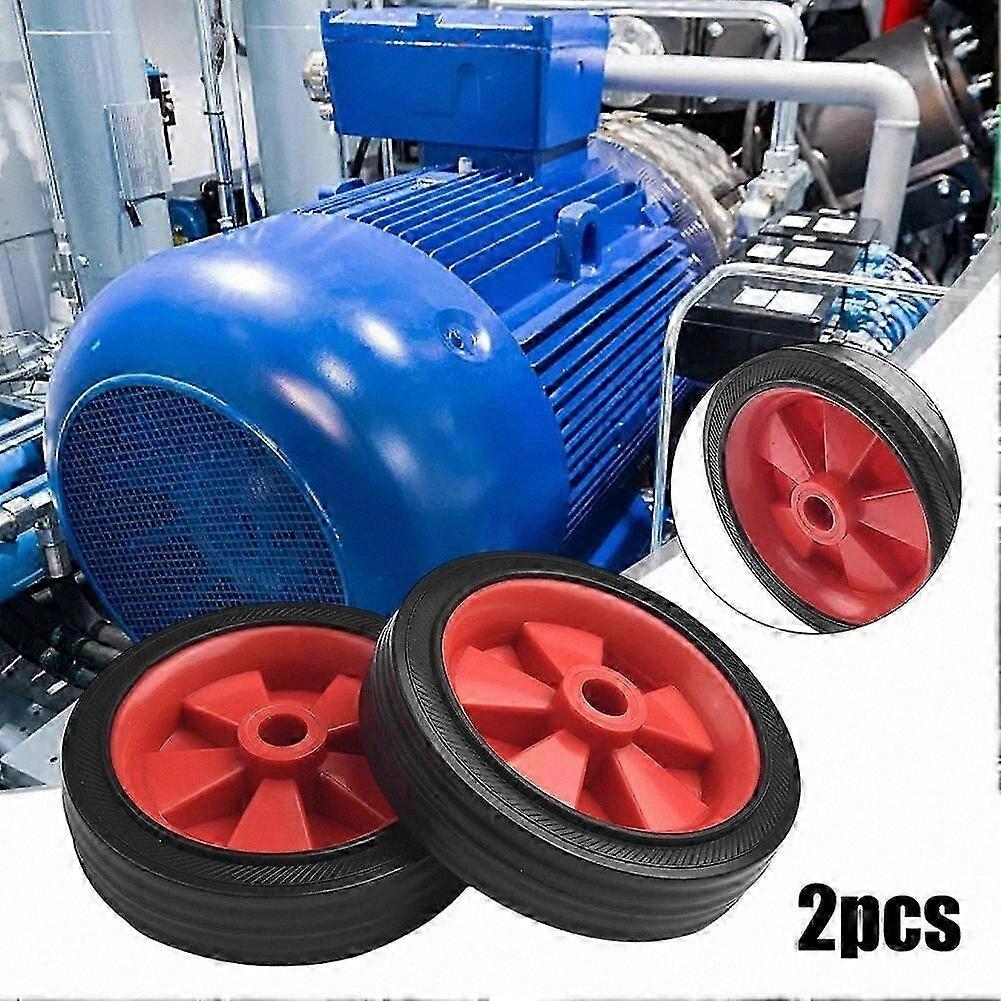 Non-Slip Shock-Absorbing Wheels for Air Compressors, Durable Casters with Enhanced Stability and Smooth Mobility, 5"/6" Size