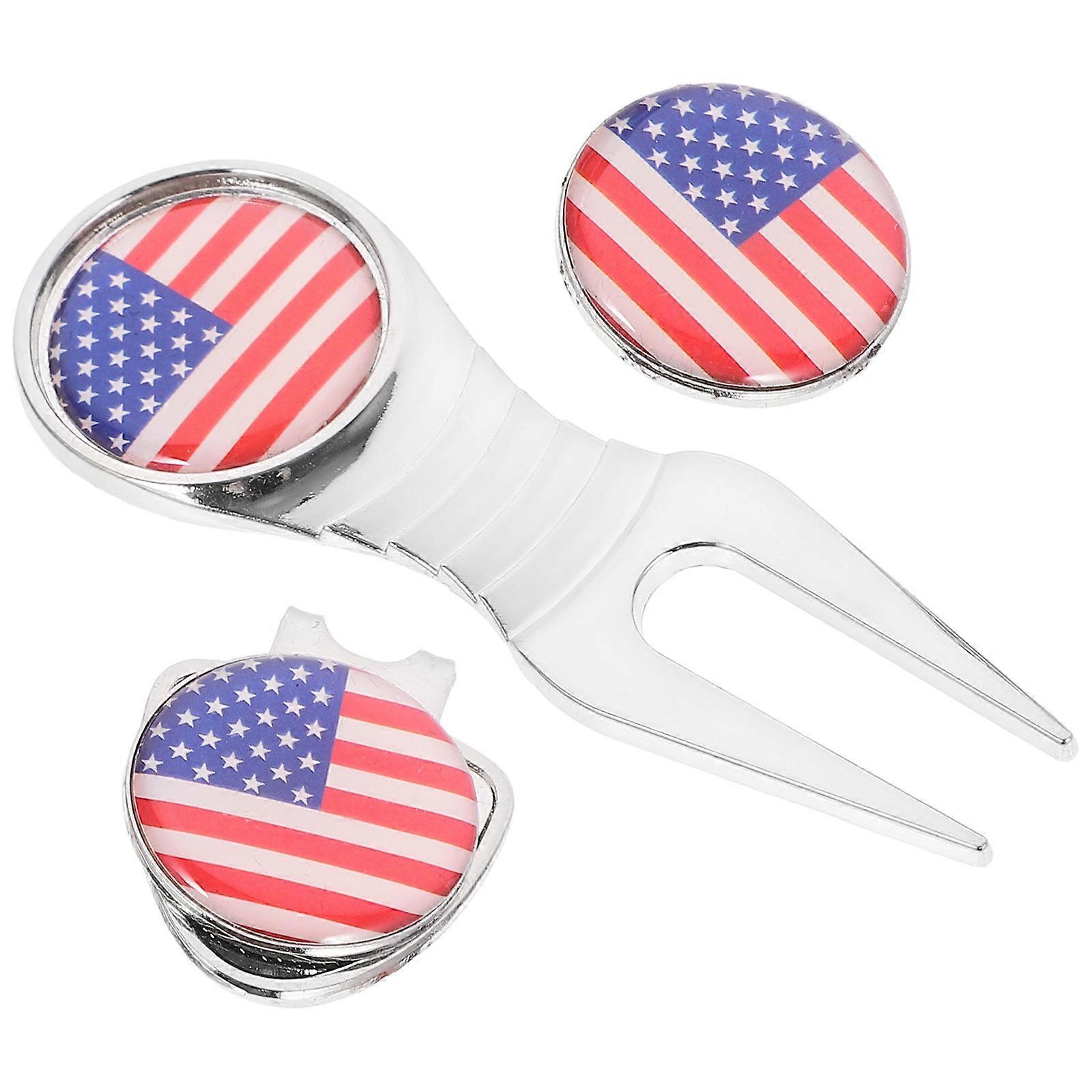 Durable Golf Divot Tool with Portable Ball Marker for 1Set