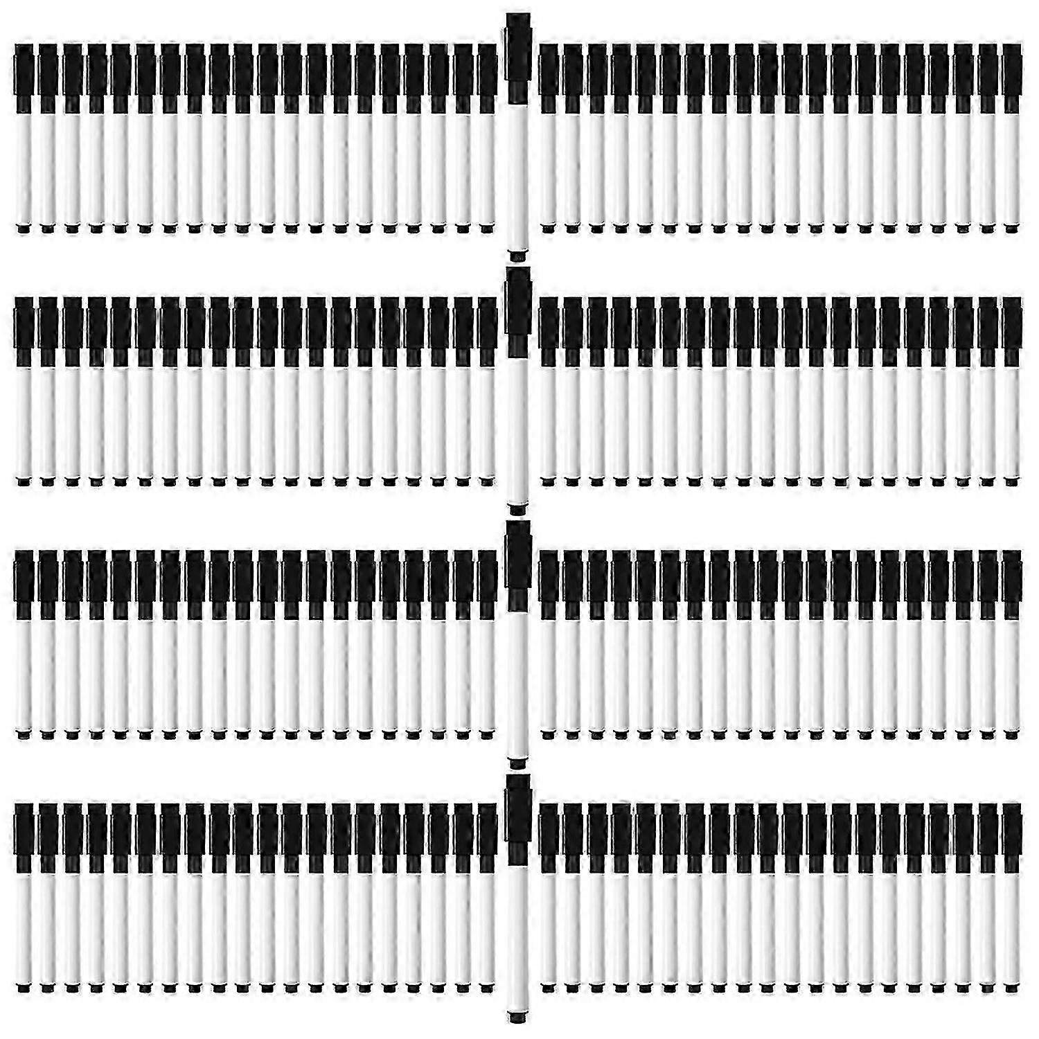 200 Pcs Magnetic Dry Erase Markers(black)