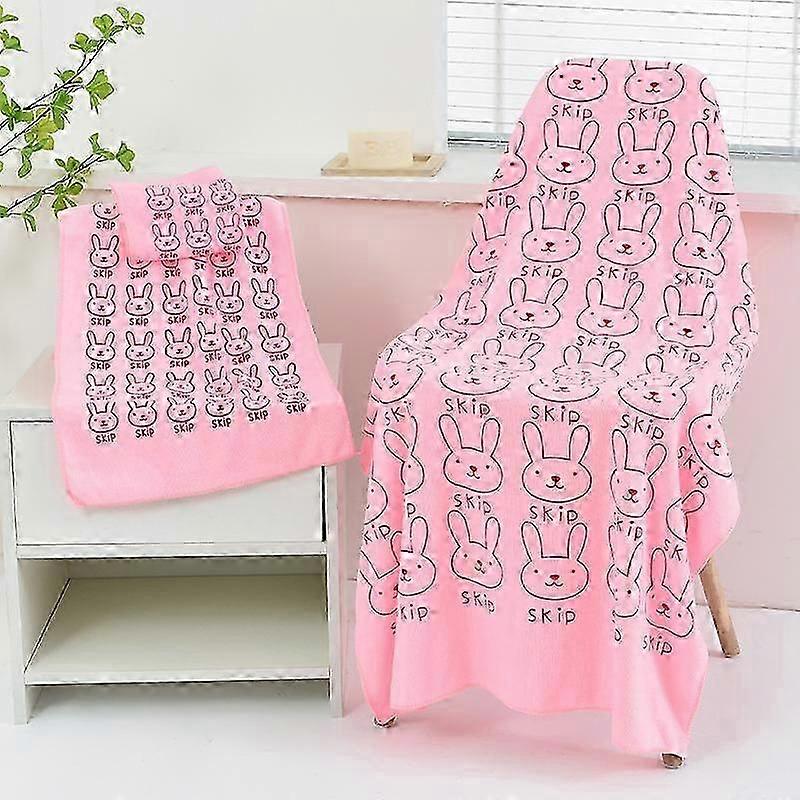 3 Pcs/set Bathroom Rabbit Pattern Towel Microfiber Fabric Face Towel Available Home Quick Dry Towels Set