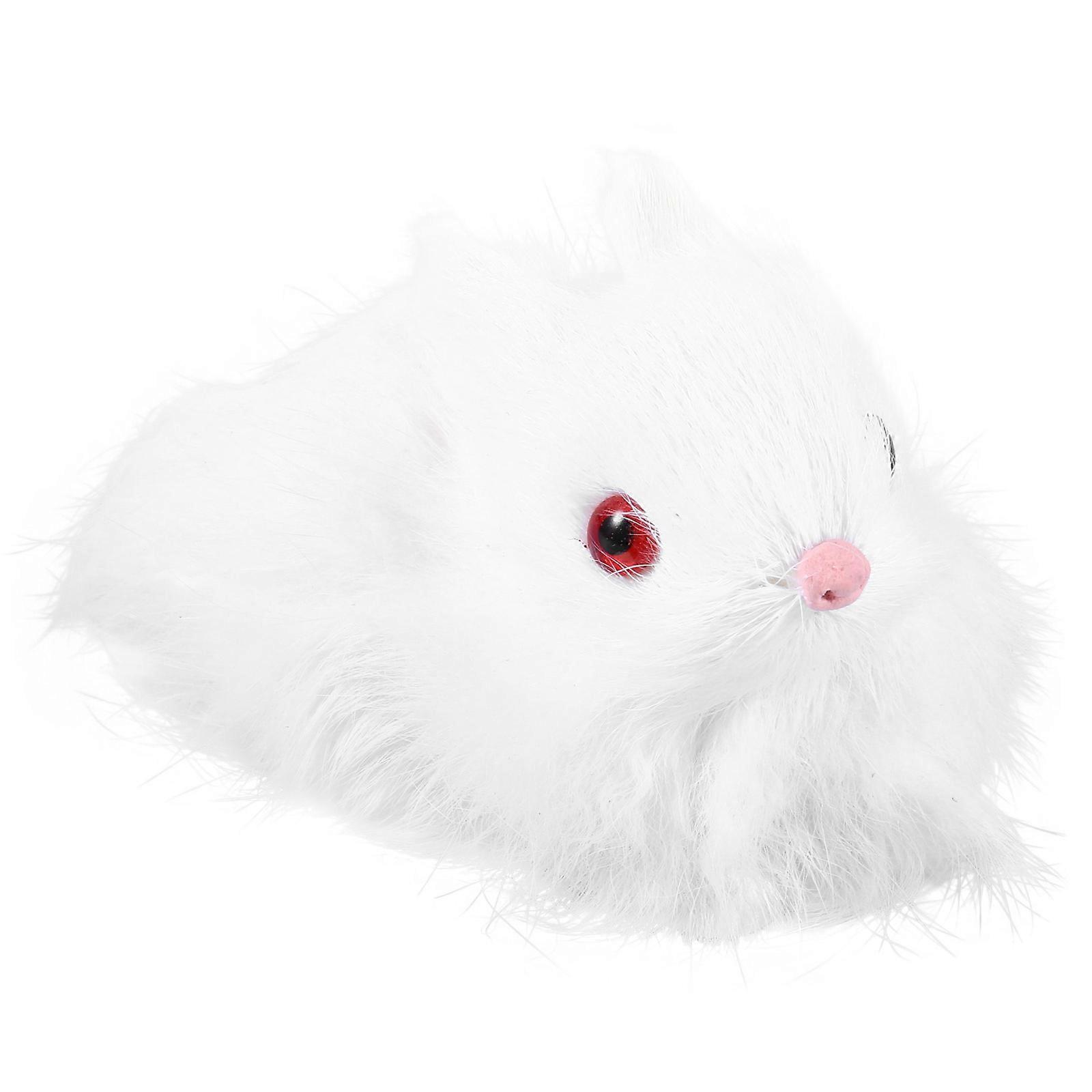 Easter Bunny Ornament Simulation Bunny Adornment for Home 1Pcs