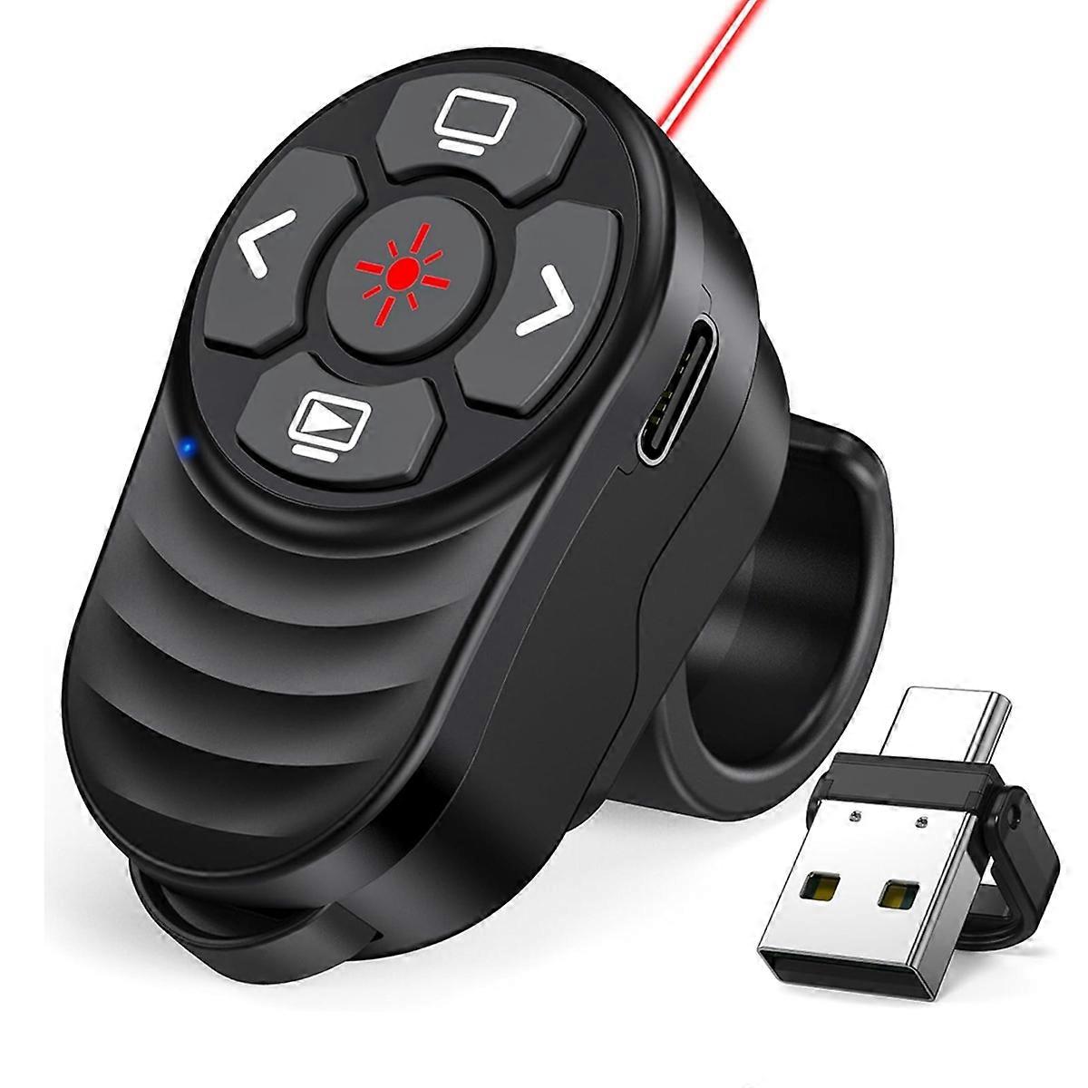 Rechargeable USB Type C Wireless Presentation Clicker