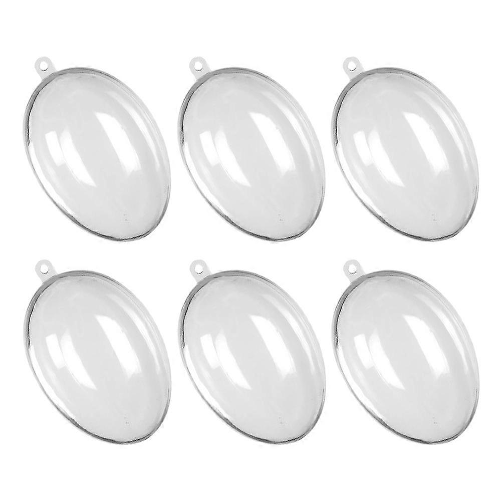 Transparent Plastic Easter Eggs Fillable Ornaments for Home Use 30Pcs