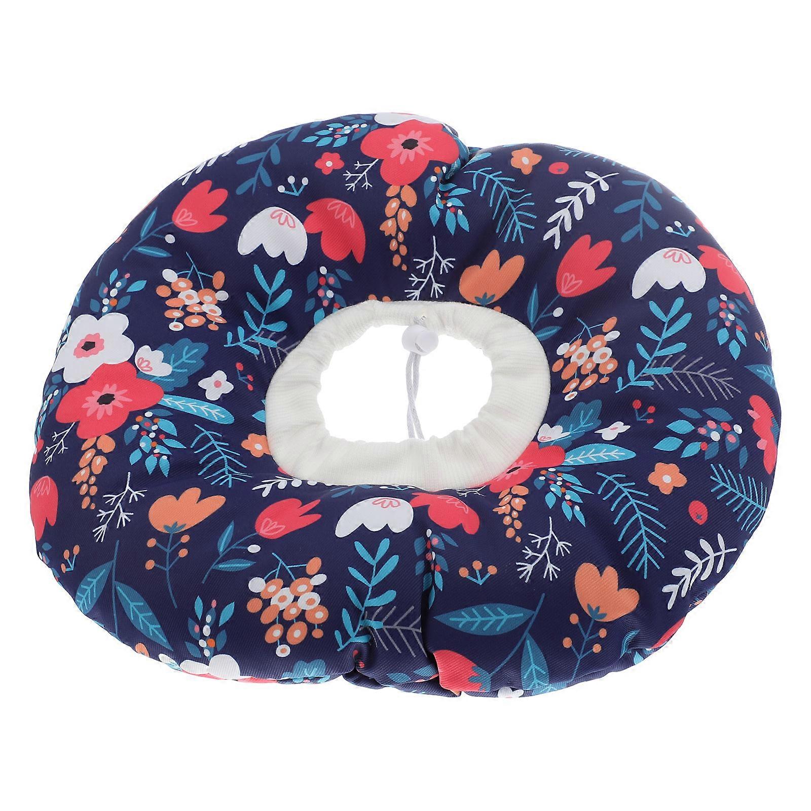 Fashionable Floral Cat Collar 2Pcs Suitable For Kittens Ideal For Abdominal Injuries Easy To Use With Freedom Of Movement
