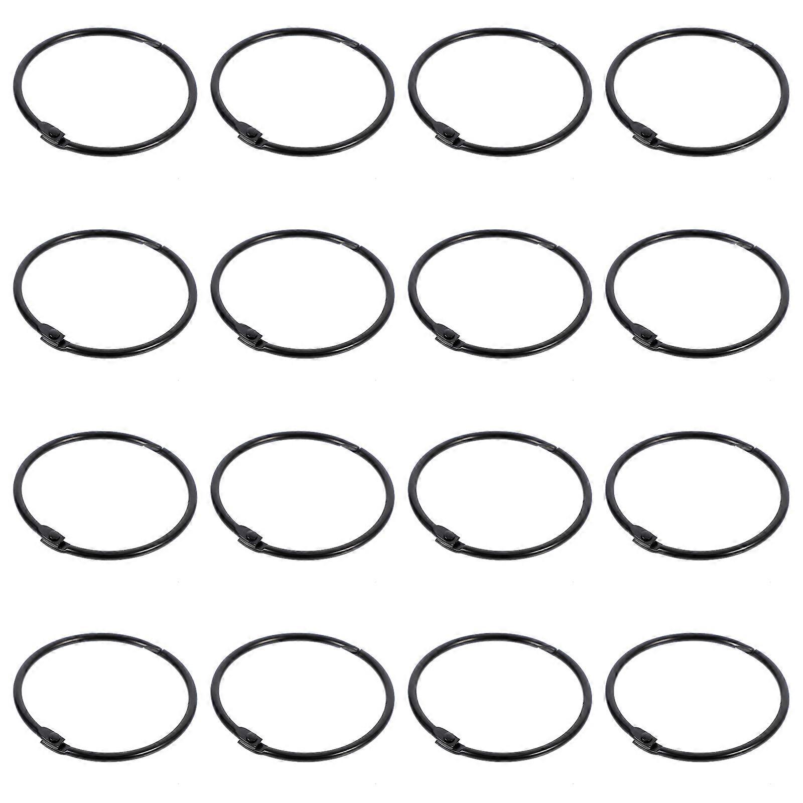 Classic Round Curtain Rings 48 Pcs High-Grade Iron Suitable For Shower Curtains And Window Curtains