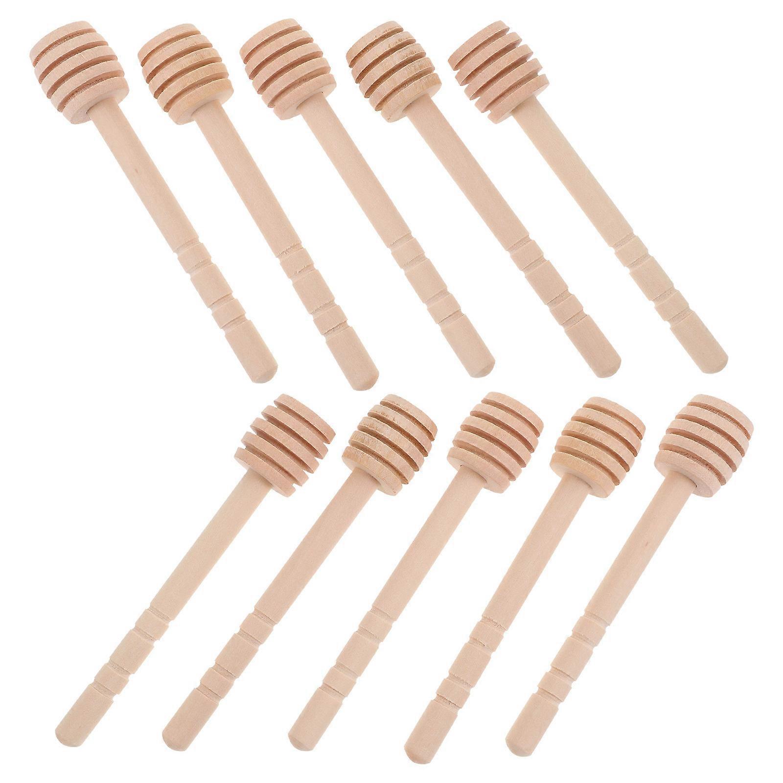 40 Pcs Wooden Honey Dipper Sticks Perfect For Jam And Syrup Dispensing Daily Use Gift Giving