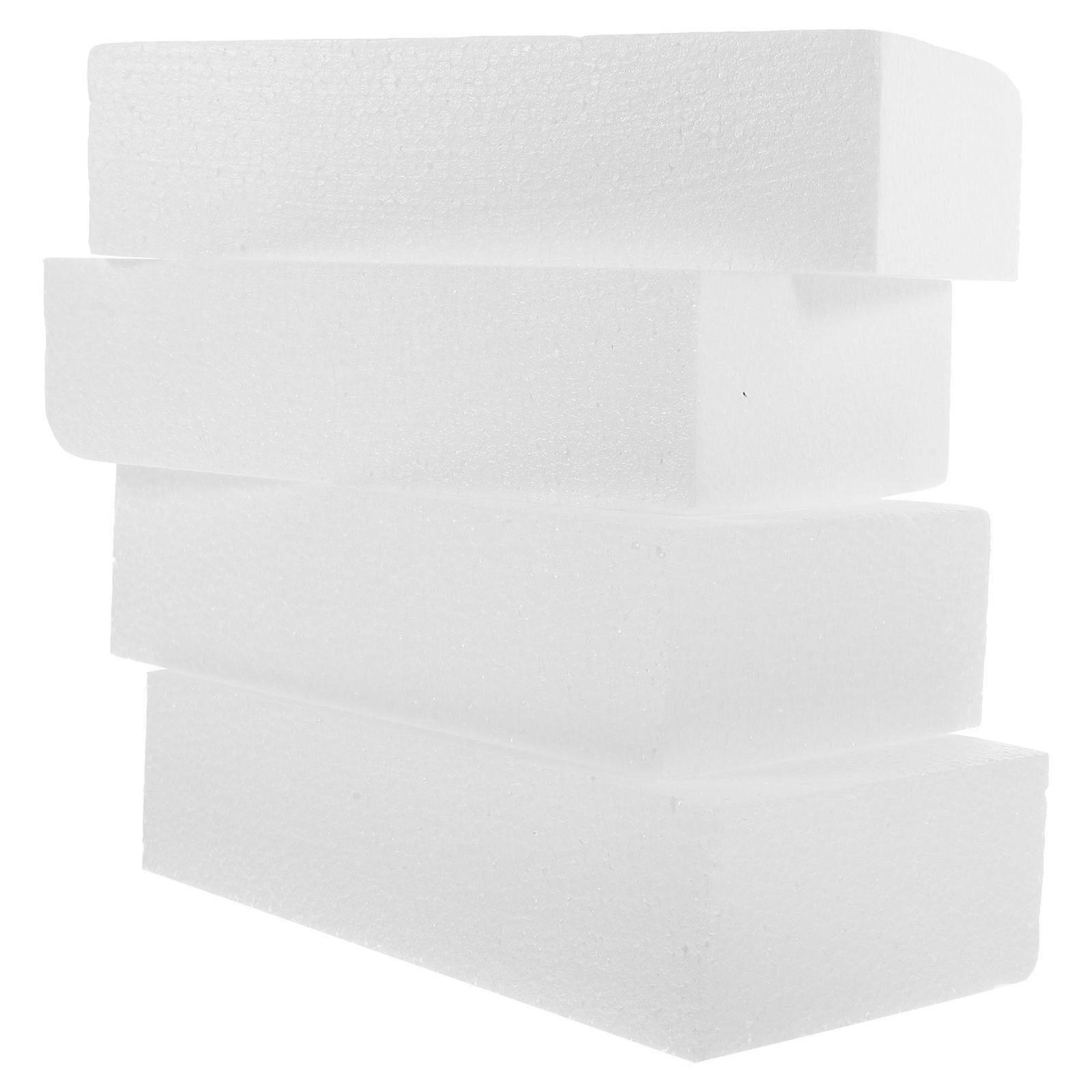 DIY Crafts Foam Block 32 Pcs White Rectangular Art Supplies For Crafts School Projects And Wedding Party Decoration