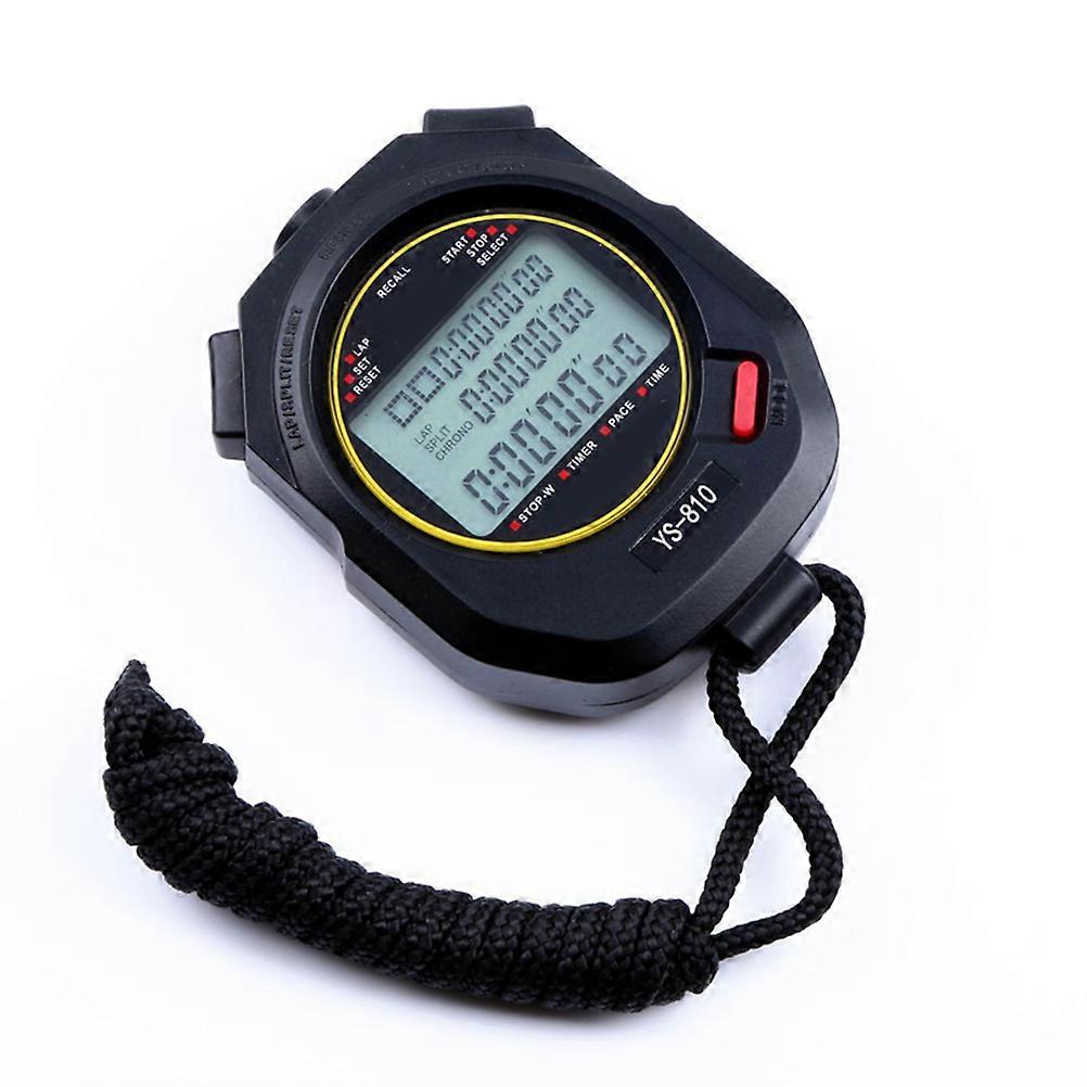 Chronograph Stopwatch for Sport with 4Pcs Running Timer Digital LCD