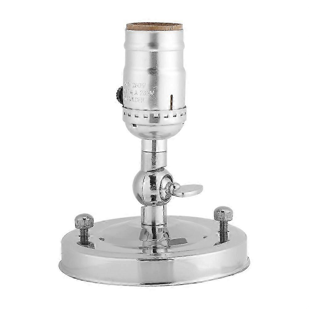 Vintage Light Holder E27 Wall Lamp with Switch for Home Use and Silver