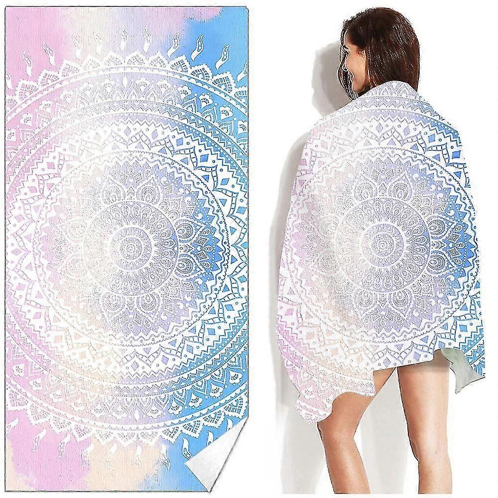 Quick Drying Beach Towels Microfiber Printing Sand Prevention Blanket Bt49