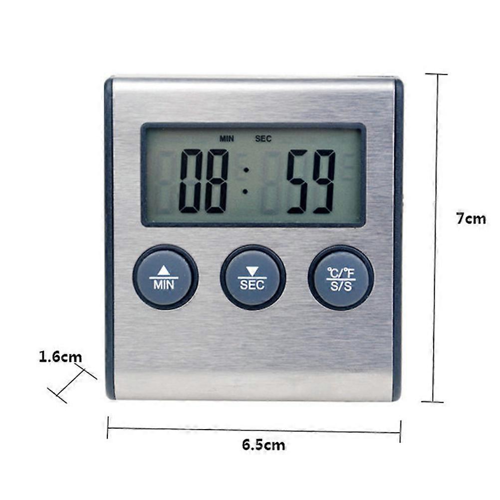 Digital Meat Thermometers for Cooking Grilling Smoking Food Thermometer for Bars 6.5 x 1.6 x 7 cm Pre-Programmed Cooking Temperatures 1Set