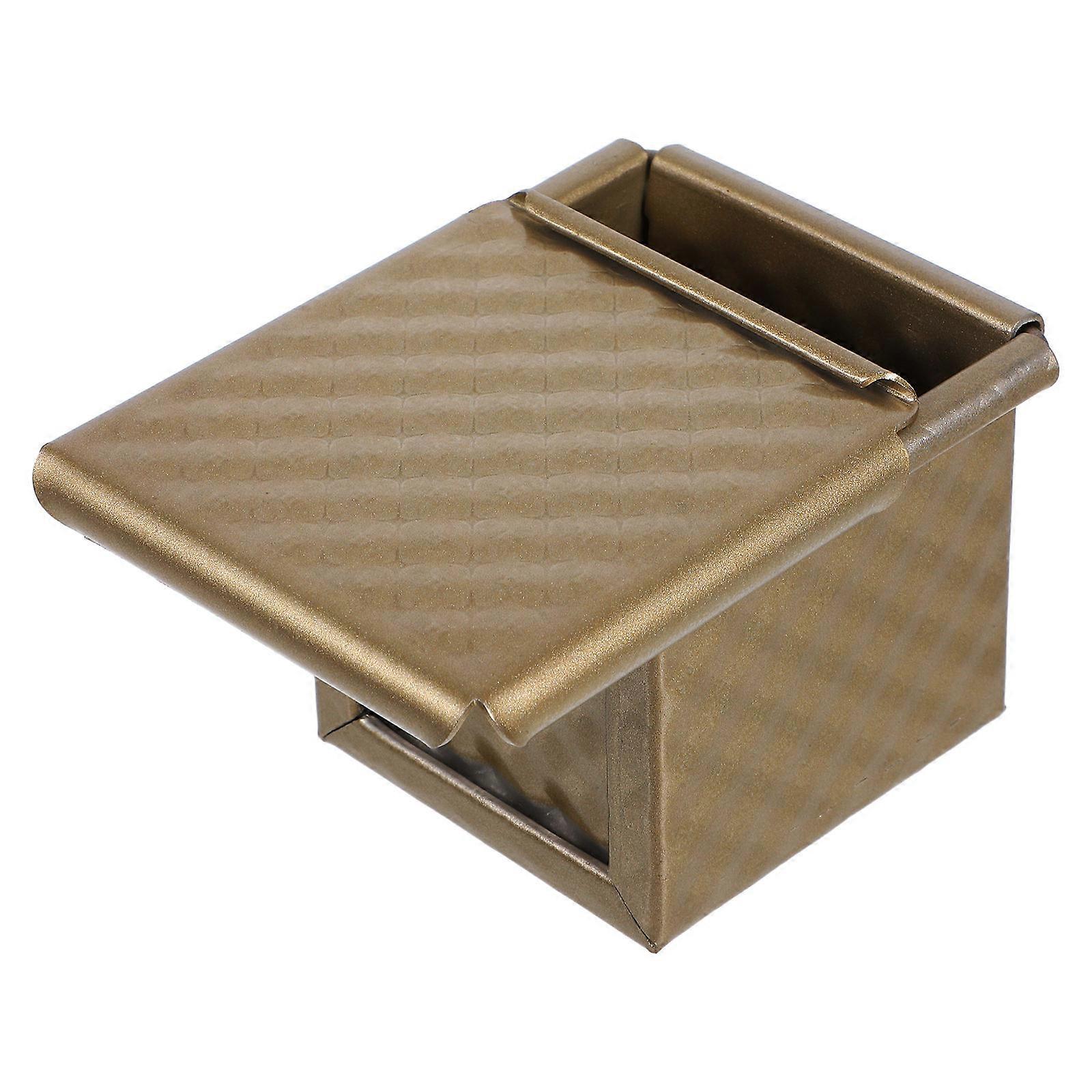 4Pcs Metal Loaf Pan for Baking Non-Stick Square Bread Cake Bakeware