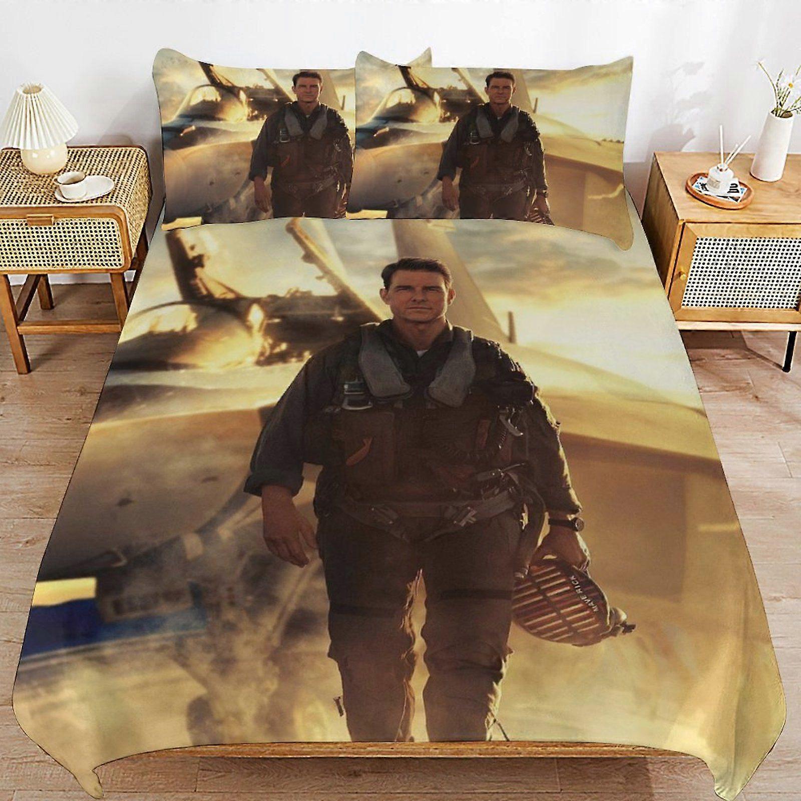 e358 Tom Cruise Wrinkle Free Sleep Upgrade Soft Zipper Closure Premium Duvet Cover Sets with High Thread Count d358