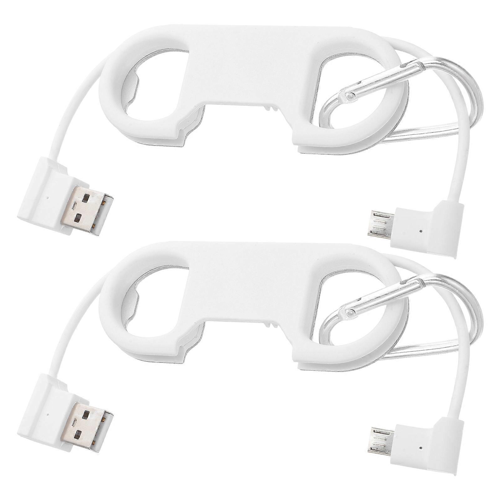 Data Cable Keyring with Bottle Opener for Holding Use 4Pcs Set