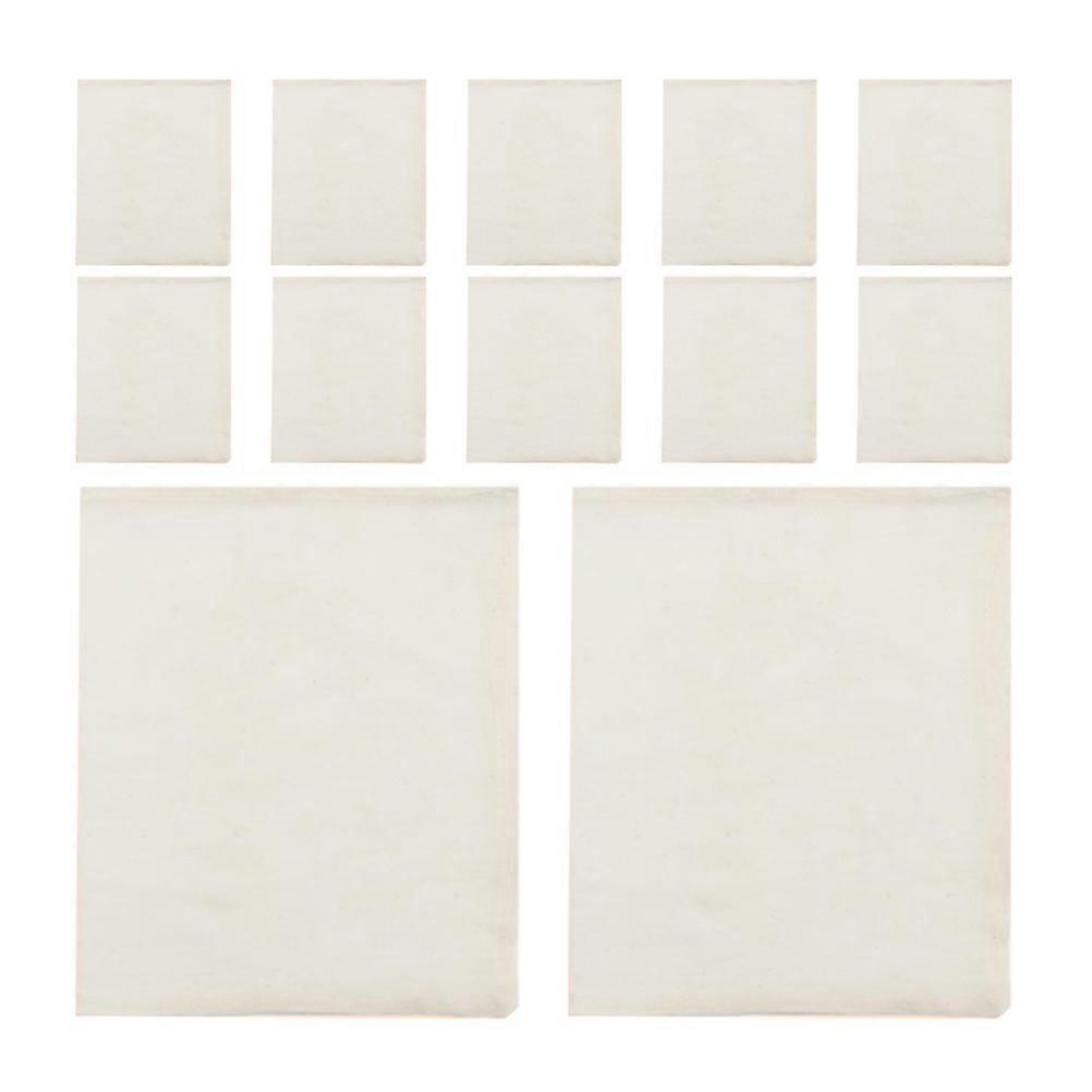 Multipurpose Cooking Bags For Making Broth Tea Lovers 12Pcs Rectangular Light Yellow 30x20cm Reusable