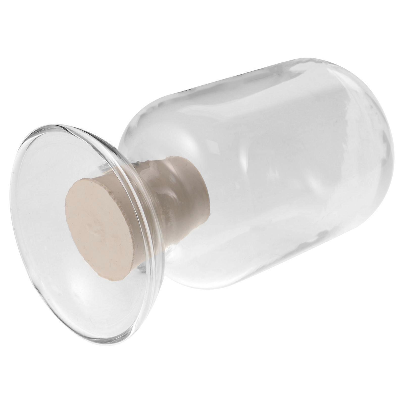 Transparent Glass Bottle with Stopper for Storage Using 5Pcs Pack