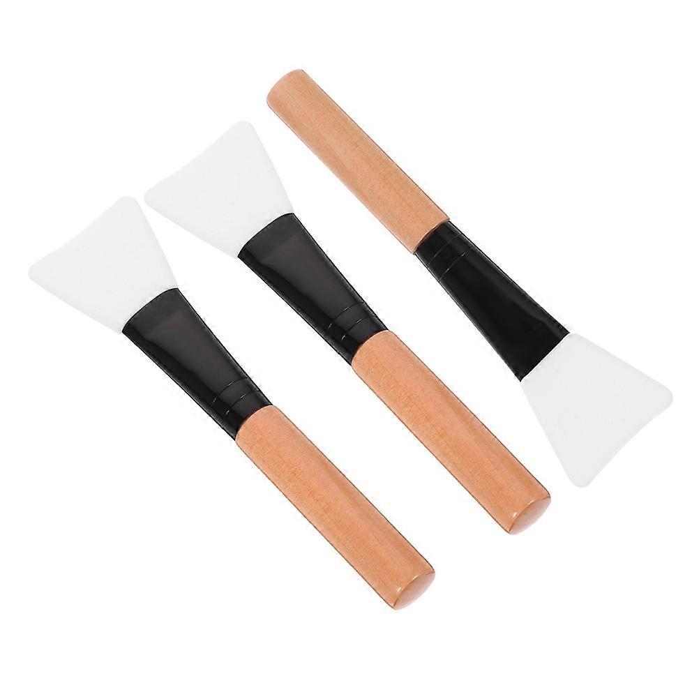 Face Mask Brush Applicator Wood Handle Makeup Brush 12Pcs Set
